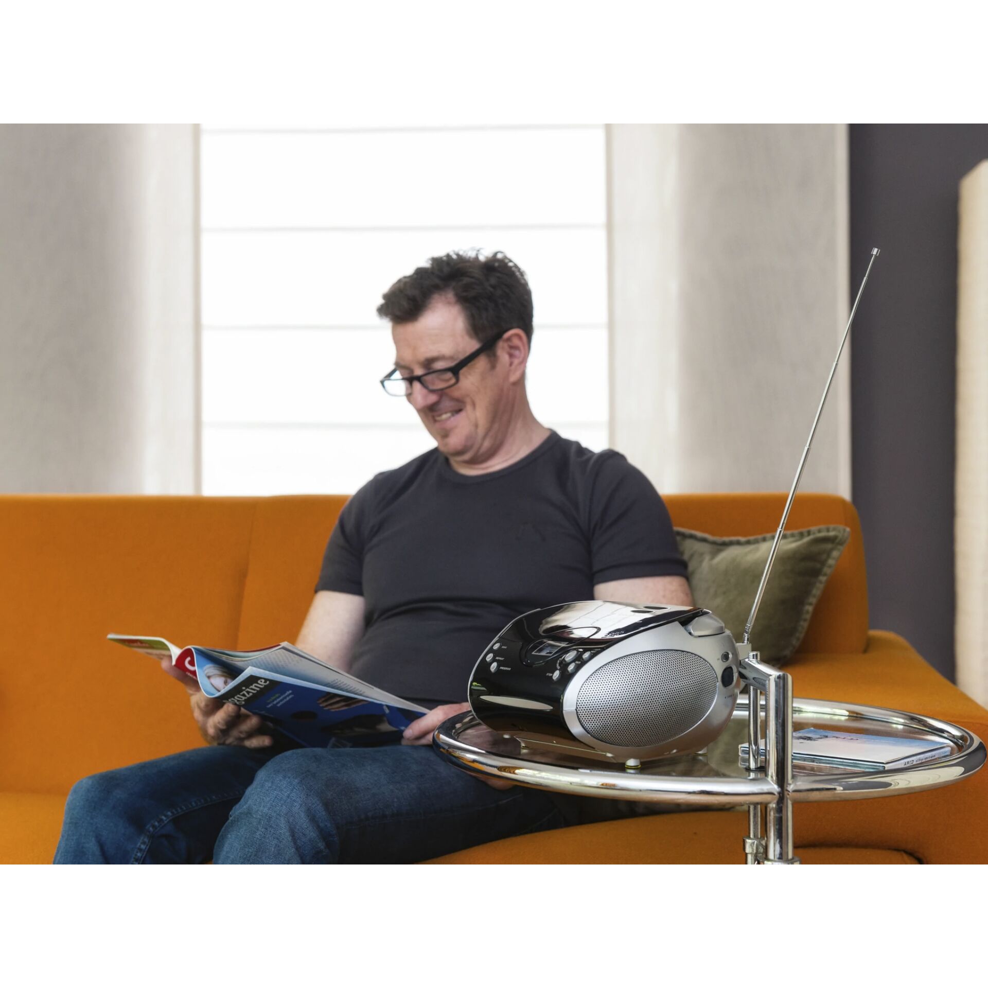 Lenco SCD-24 nero/argento