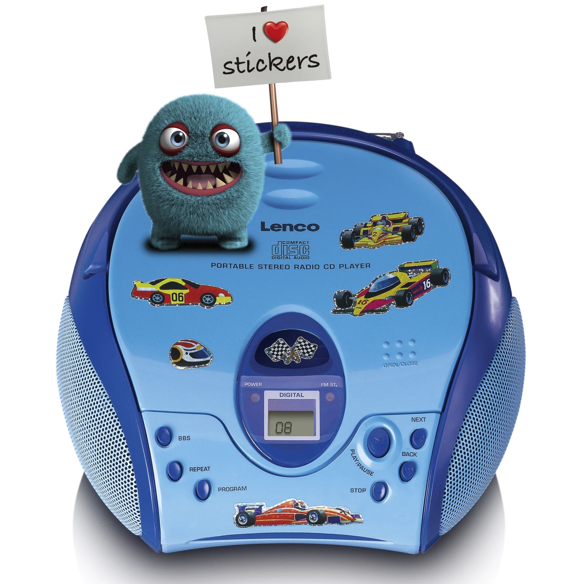 Lenco SCD-24kids blu