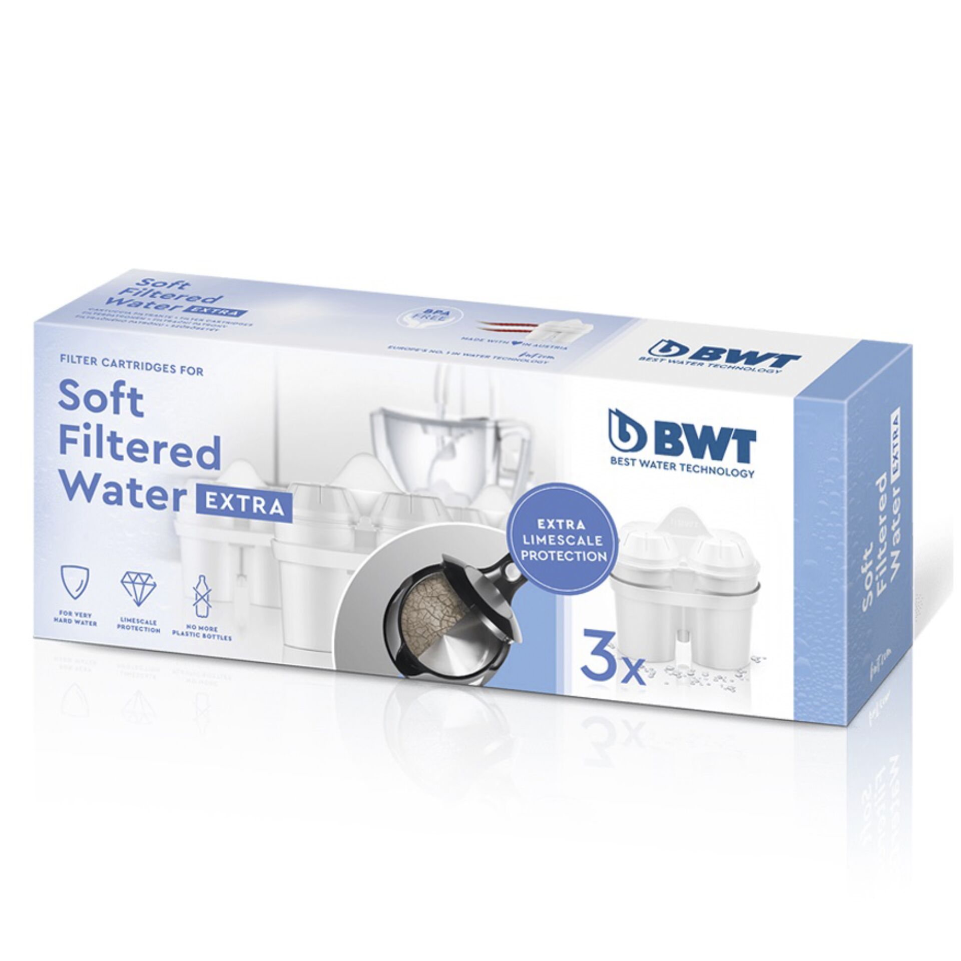 BWT 814873 3-Pack Soft Filtered Water EXTRA