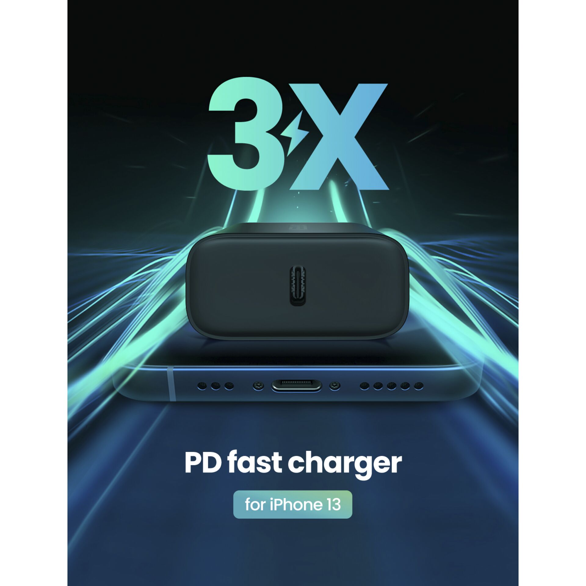 UGREEN USB-C 20W PD caricatore da parete EU nero