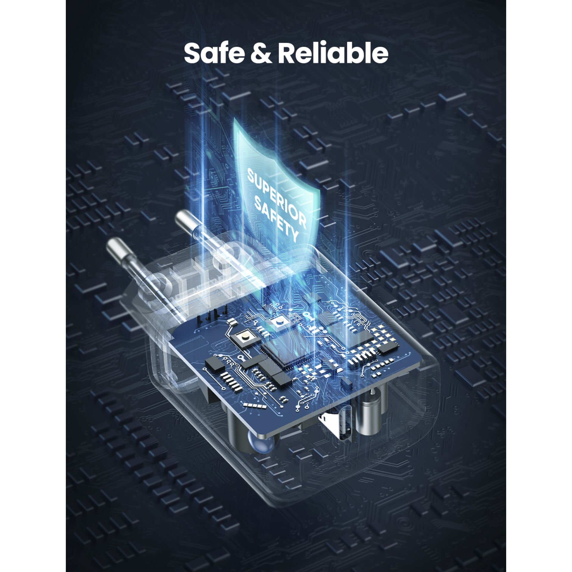 UGREEN USB-C 20W PD caricatore da parete EU nero