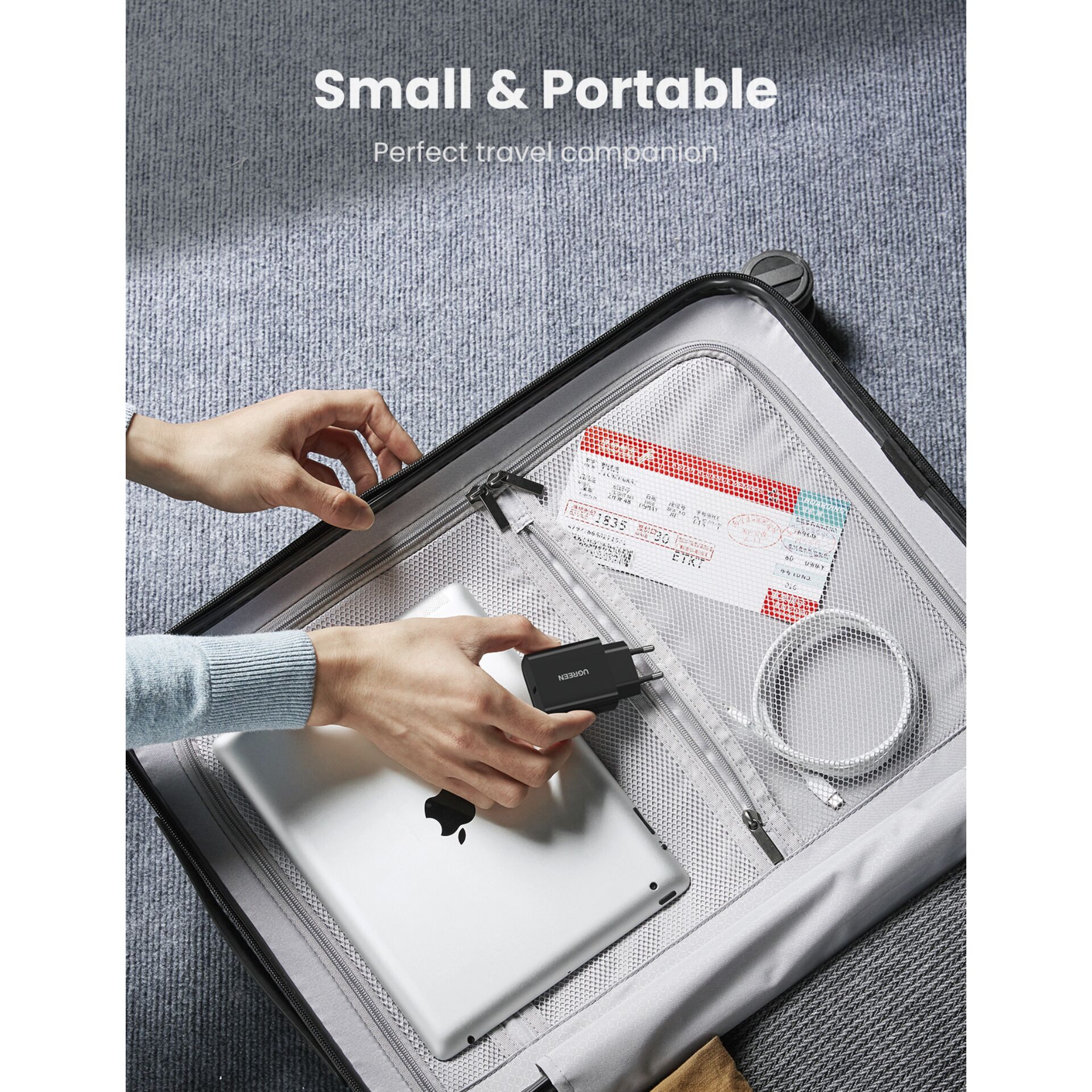 UGREEN USB-C 20W PD caricatore da parete EU nero