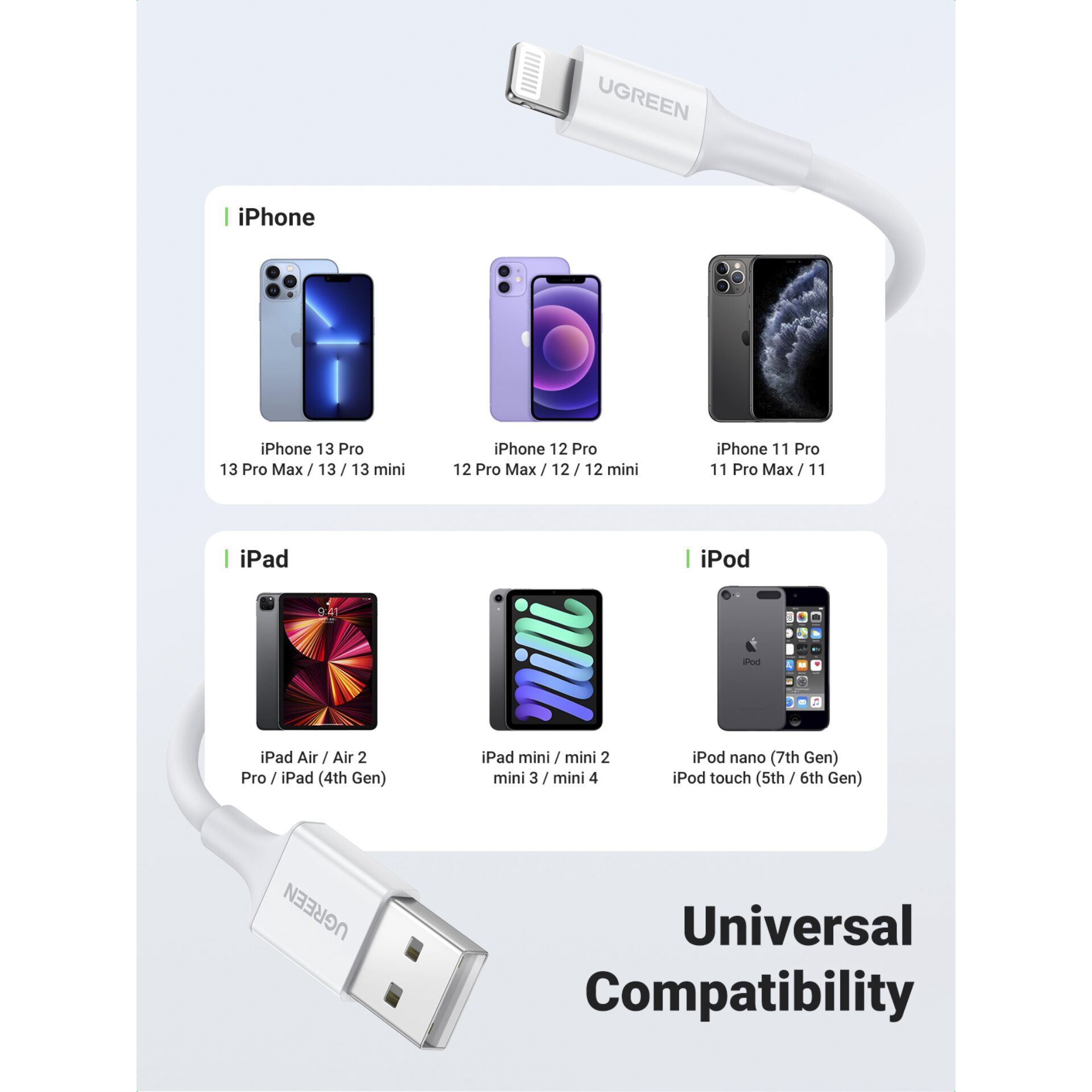 UGREEN Lightning a USB-A cavo