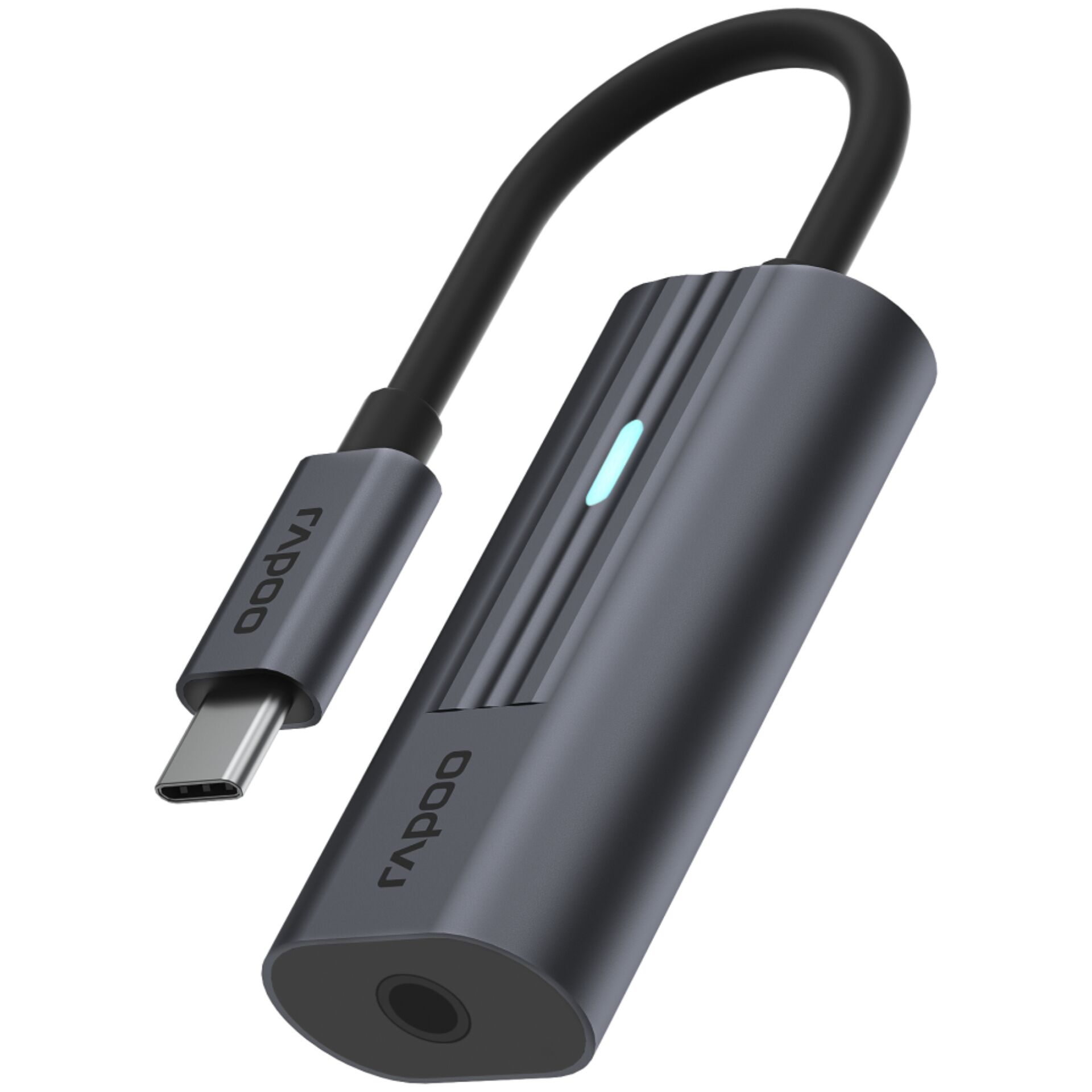 Rapoo USB-C adatt. grigio USB-C su 3,5 mm Audio