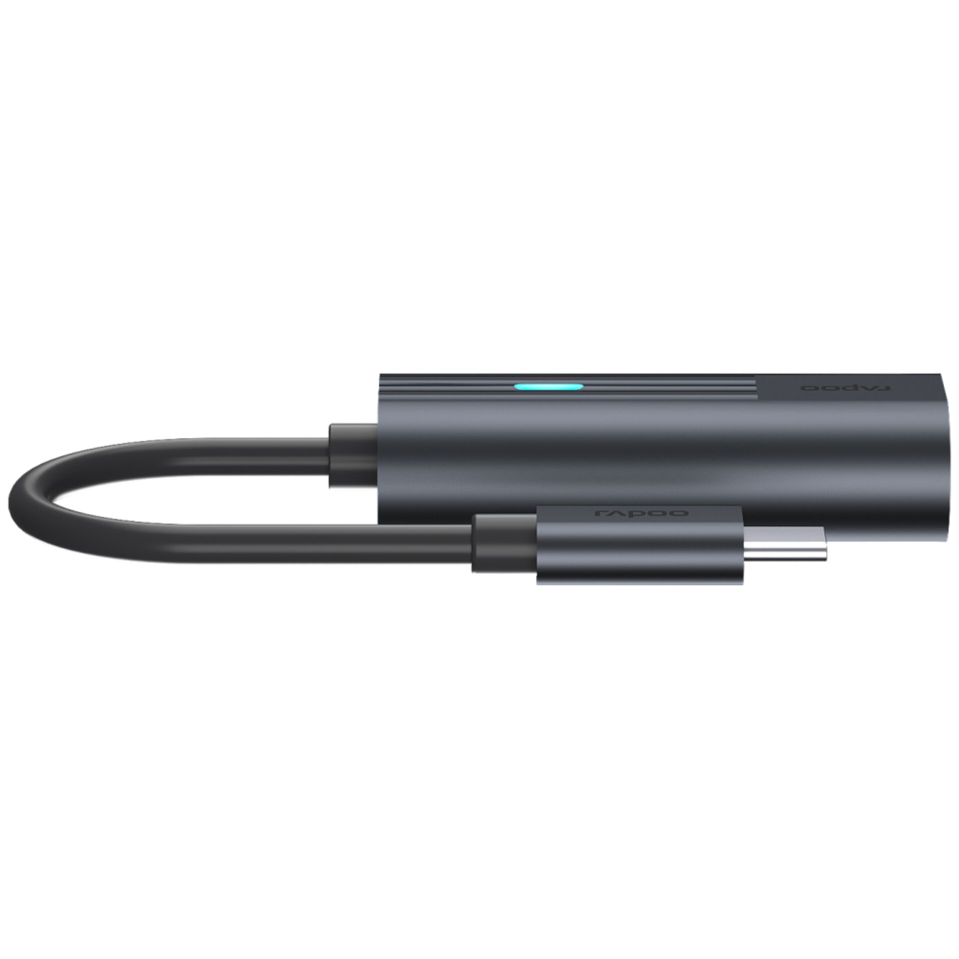 Rapoo USB-C Adapter grey USB-C to  Gigabit LAN