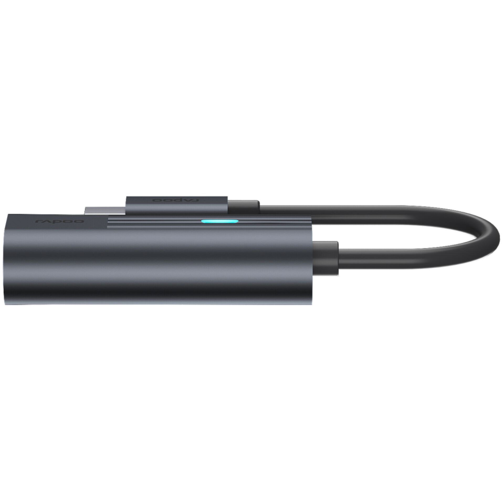 Rapoo USB-C Adapter grey USB-C to  Gigabit LAN