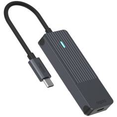 Rapoo USB-C Hub grigio USB-C su USB-A e USB-C 2