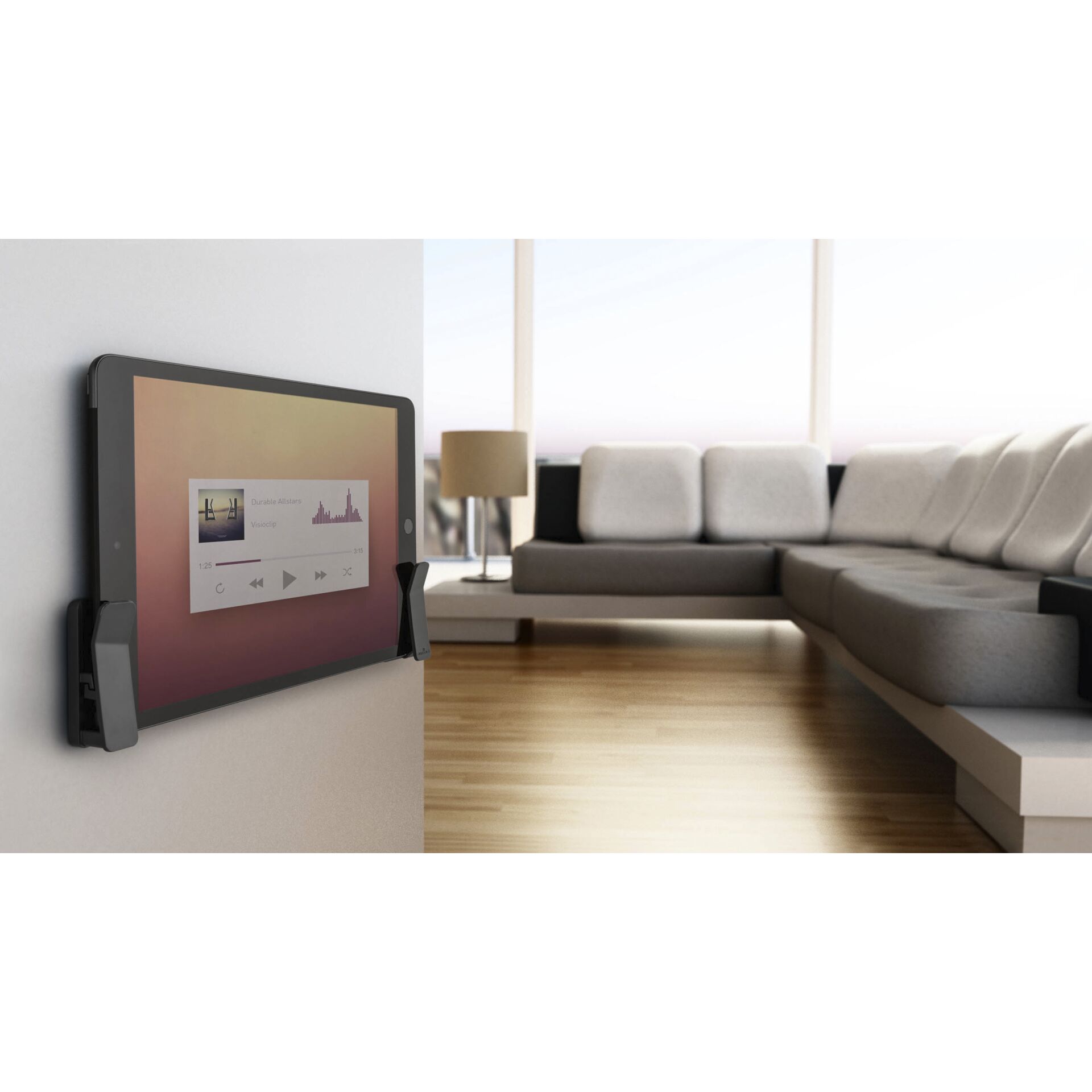 Durable Tablet supp. murale VISIOCLIP, antracite 893958