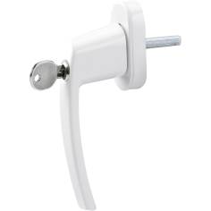 Olympia maniglia per finestra con serratura FGS 100 bianco