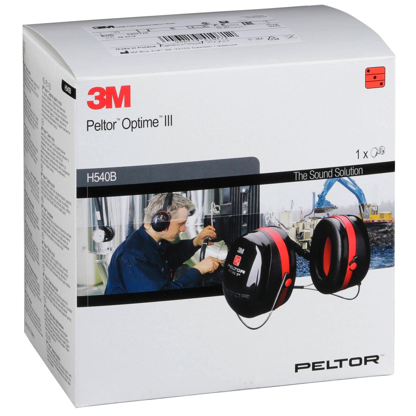 Peltor Optime III cuffie di protezione udito H540B