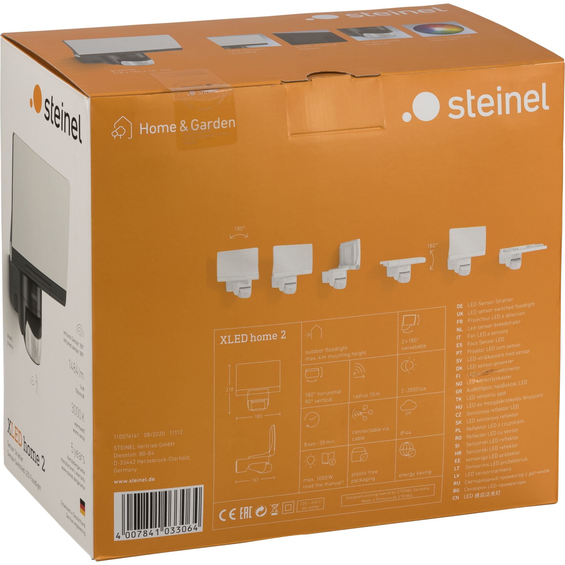 Steinel XLED HOME 2 grafite V2 faretto LED