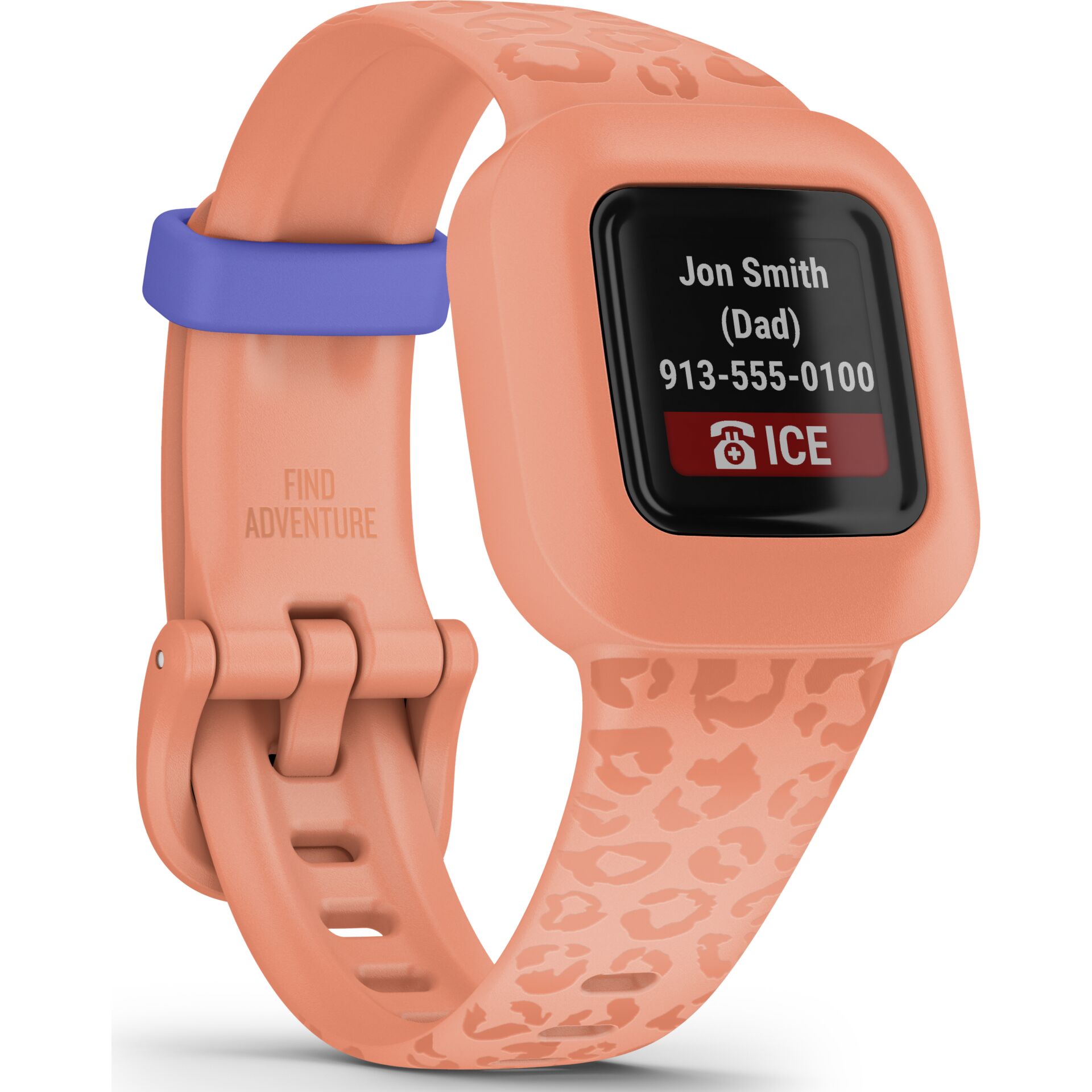 Garmin vivofit jr. 3 Peach Leopard