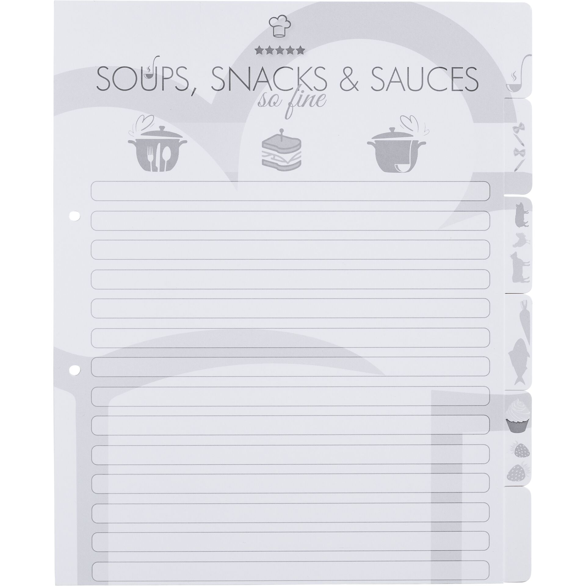 Herma Rezepte-Ordner schwarz Home Cooking DIN A4        1966