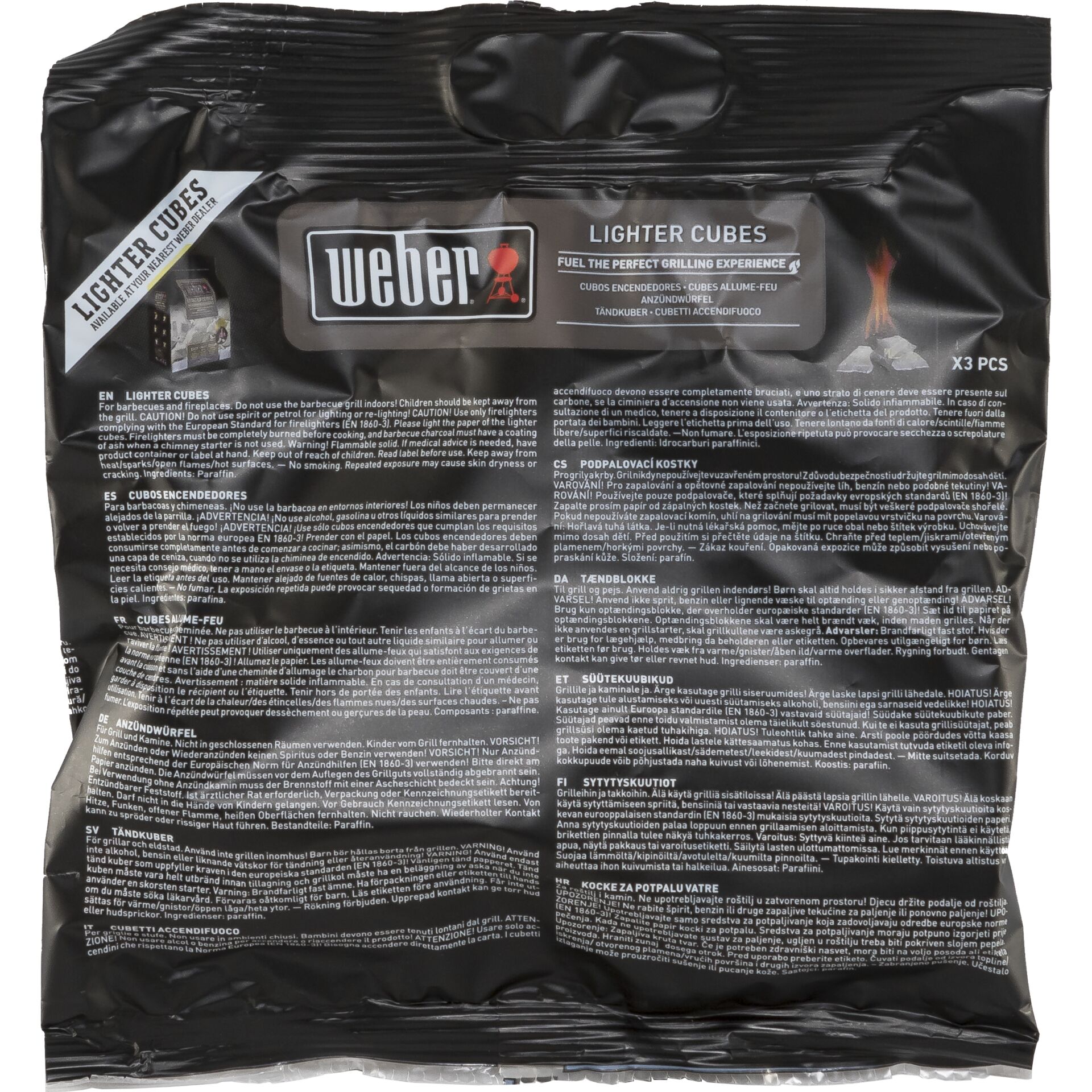 Weber 3-in-1 ciminiera di accen. per barbecue carbone