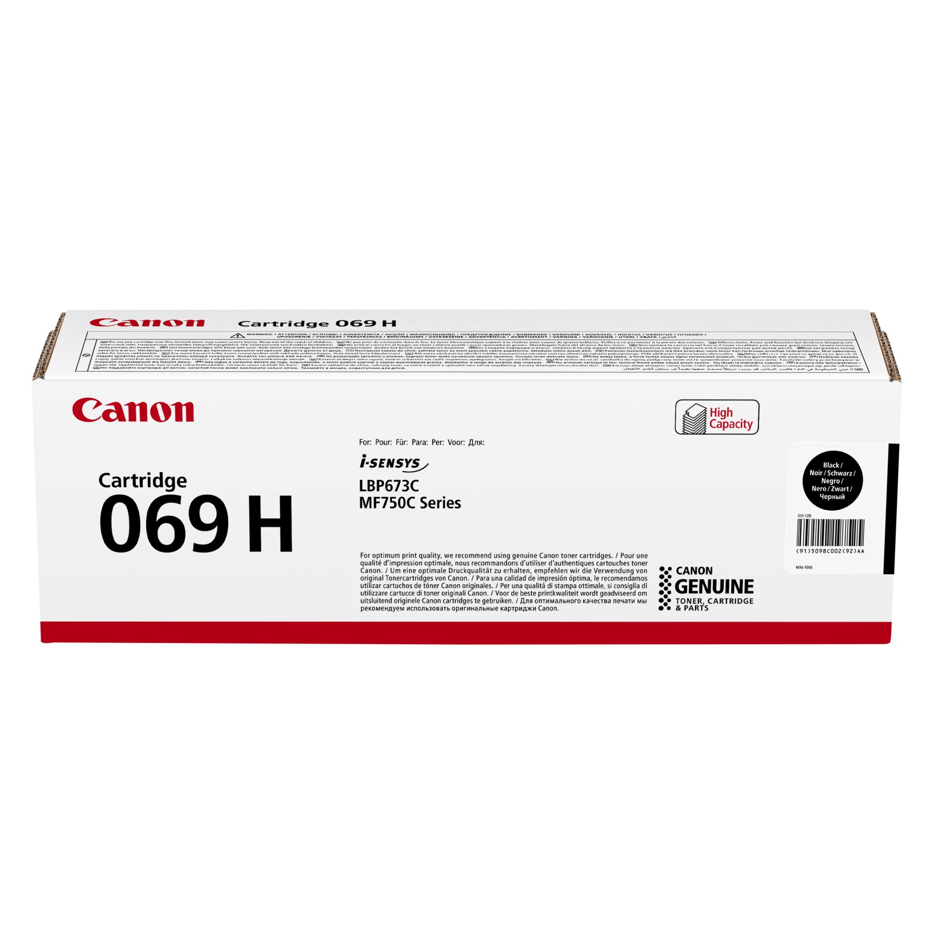 Canon Toner Cartuccia 069 H BK nero