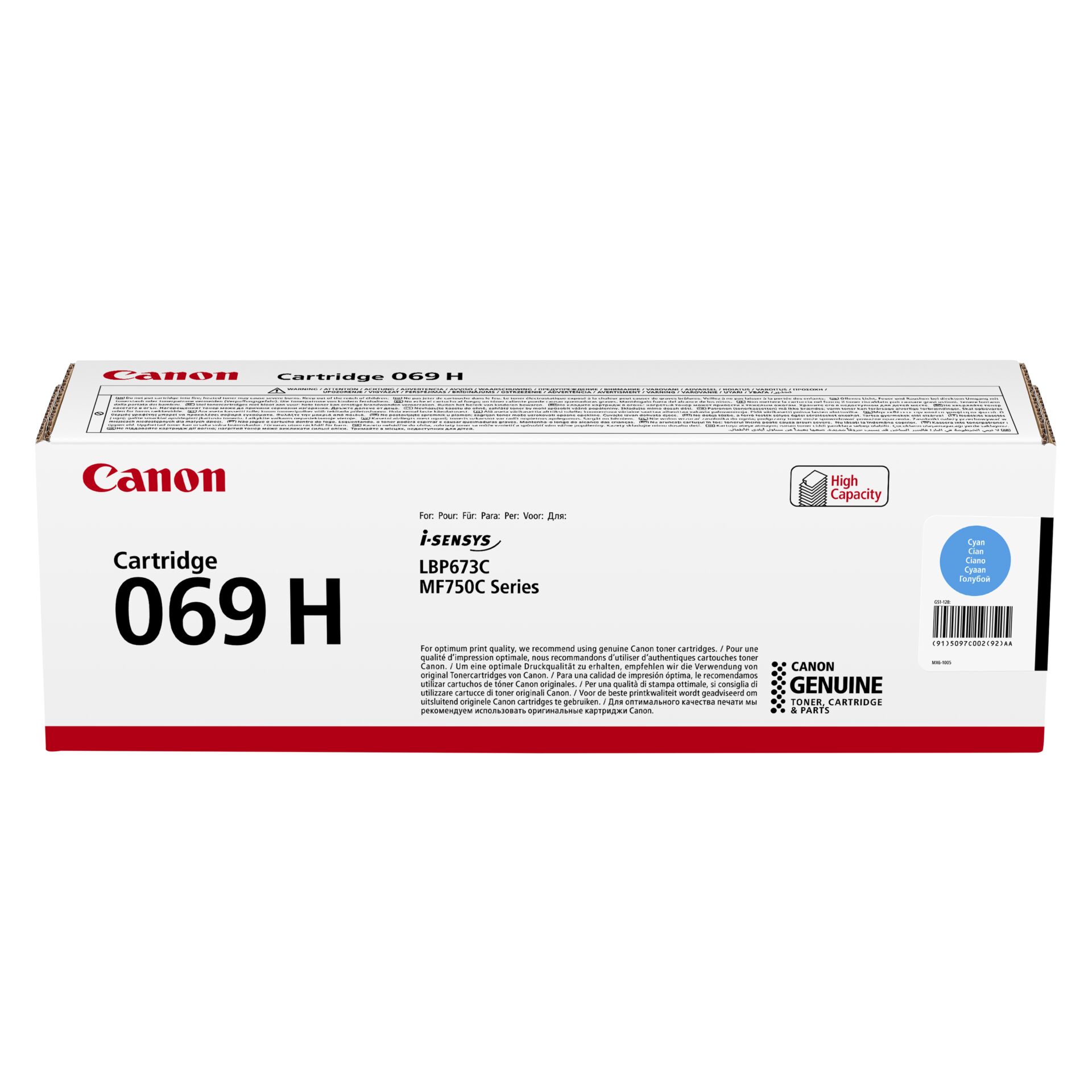 Canon cartuccia toner 069 H C ciano