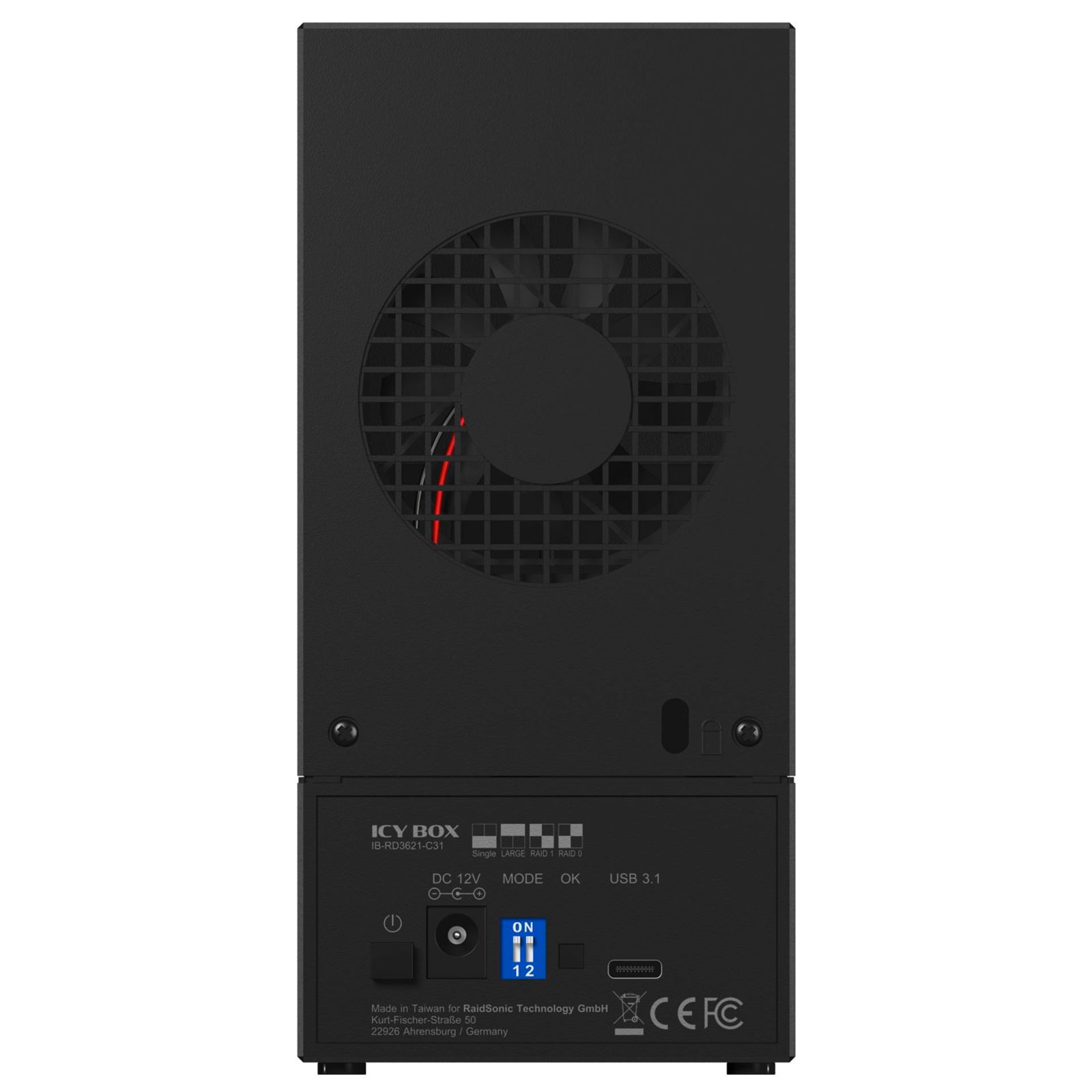 RaidSonic ICY BOX IB-RD3621-C31 doppio RAID corpo