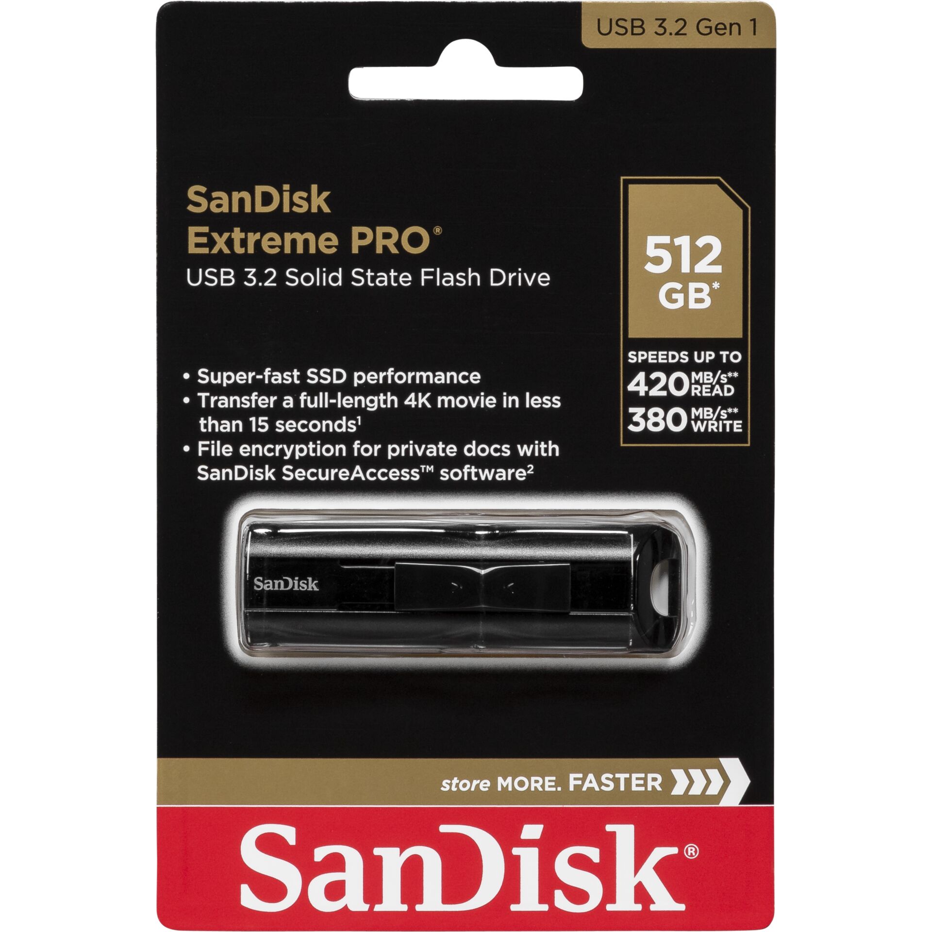 SanDisk Cruzer Extreme PRO 512GB USB 3.2         SDCZ880-512