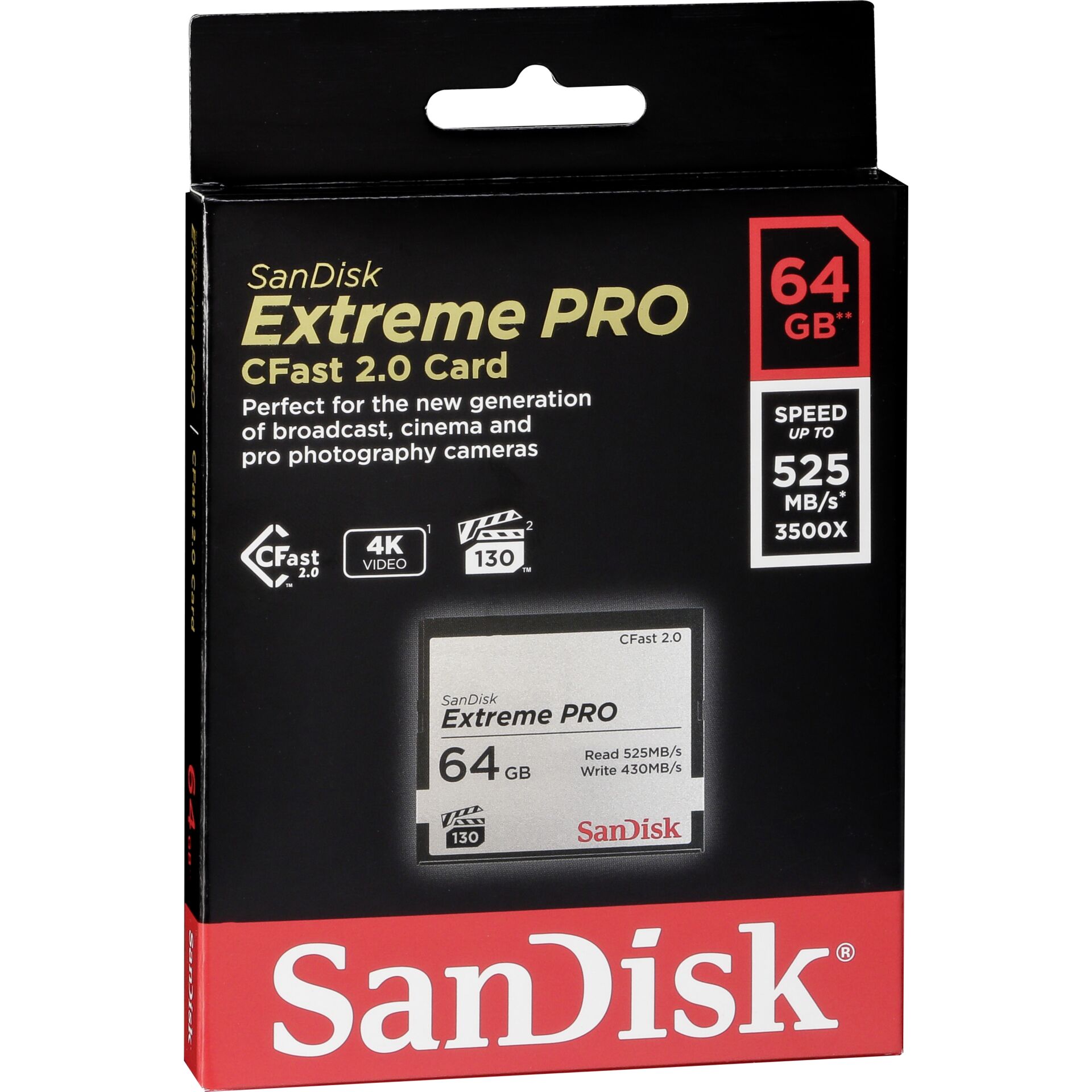 SanDisk CFAST 2.0 VPG130    64GB Extreme Pro     SDCFSP-064G