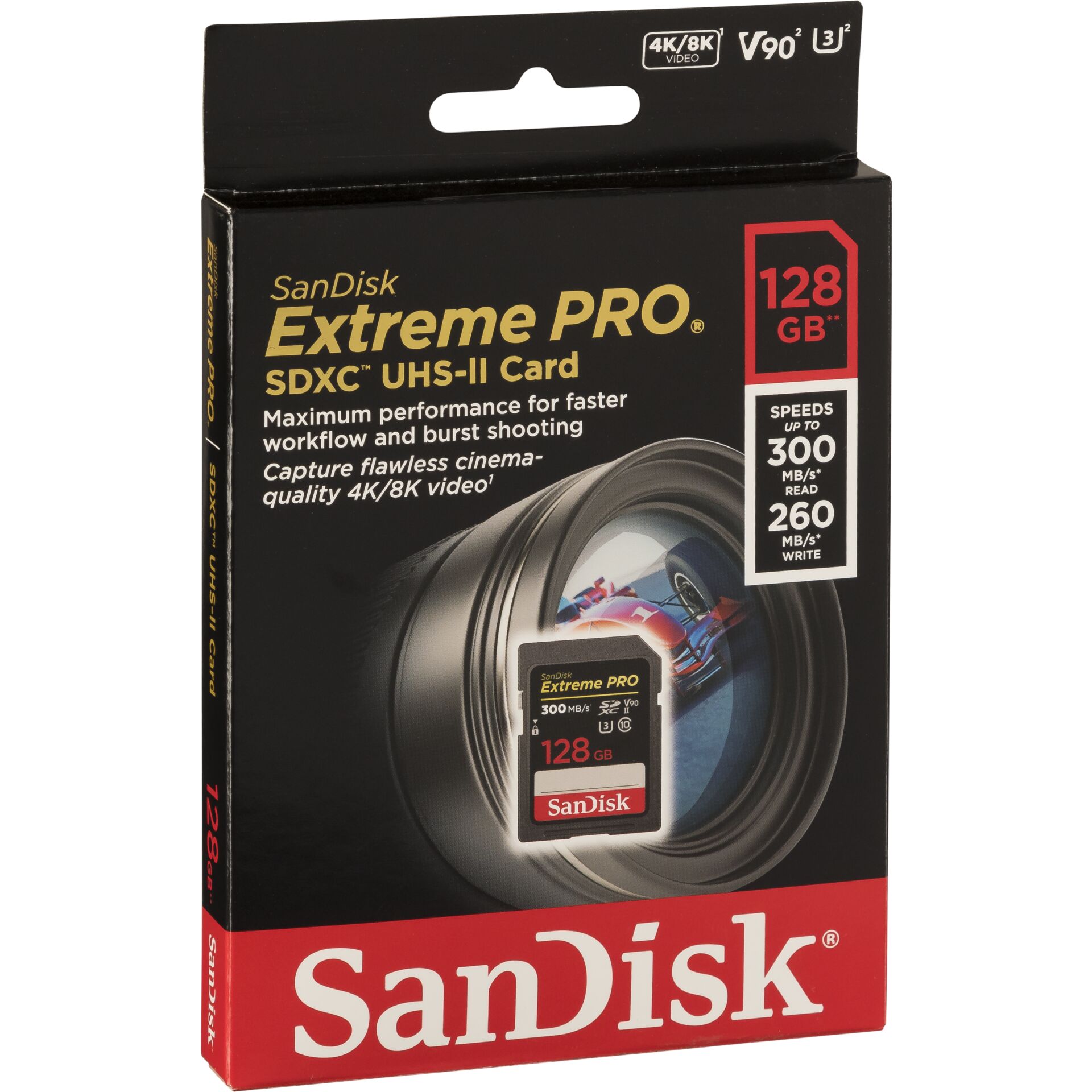 SanDisk ExtremePRO SDXC V90 128G 300MB UHS-II  SDSDXDK-128G-