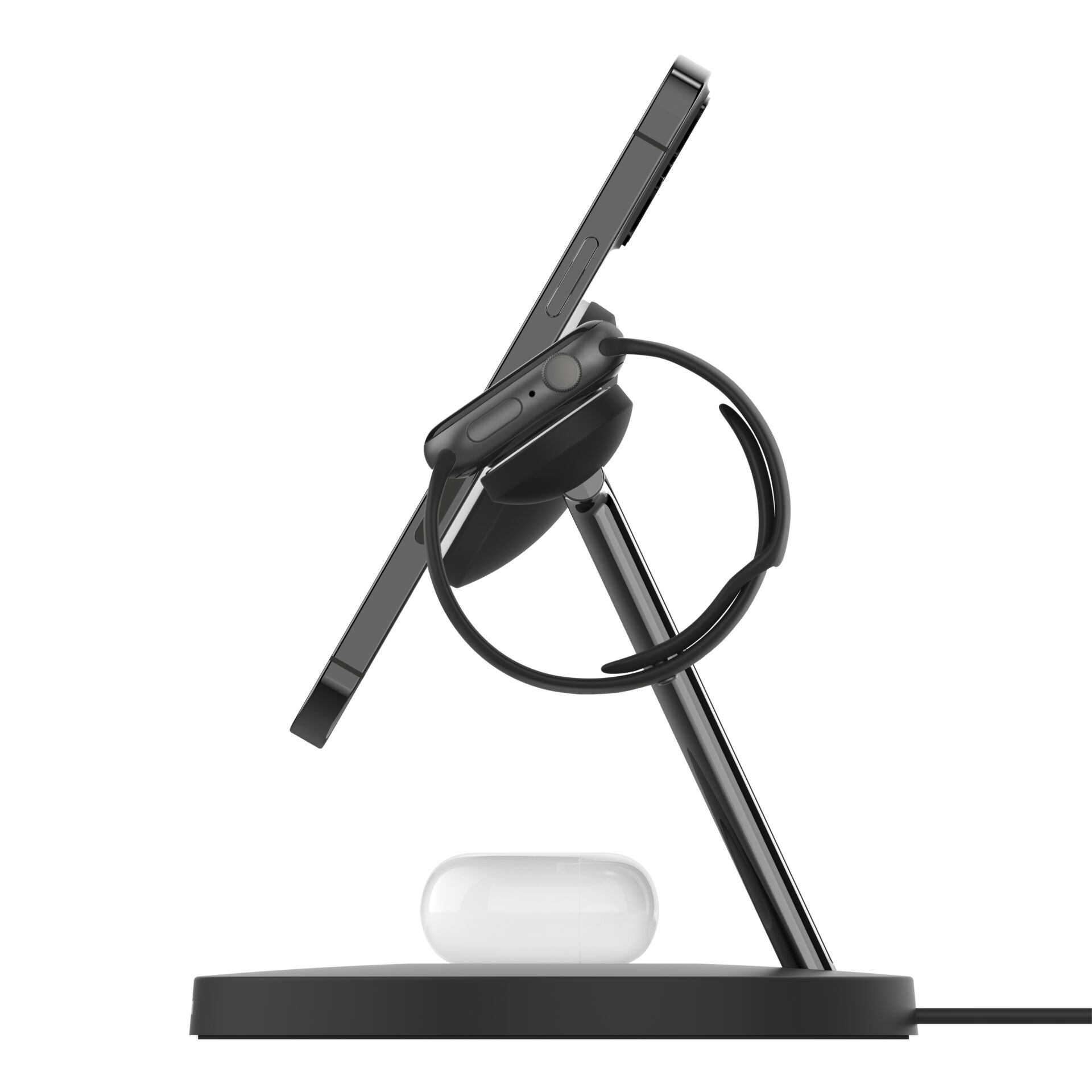 Belkin MagSafe drahtloses 3-in-1 Ladegerät, schwarz    WIZ01