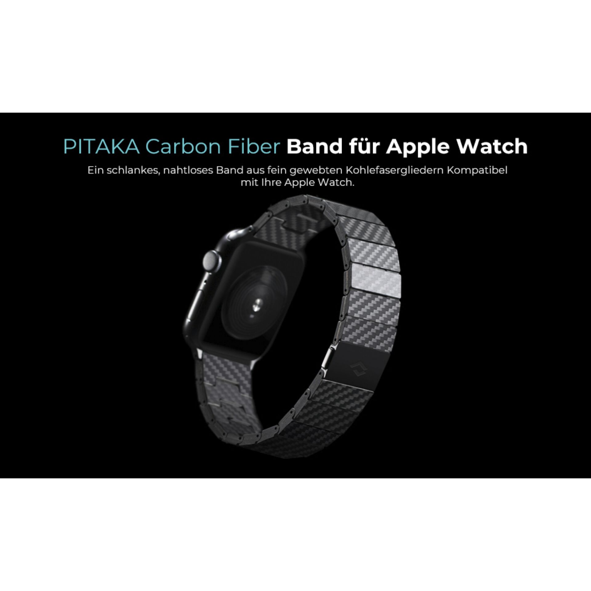 Pitaka Carbon Fiber Link Bracelet Modern Band 38-40mm