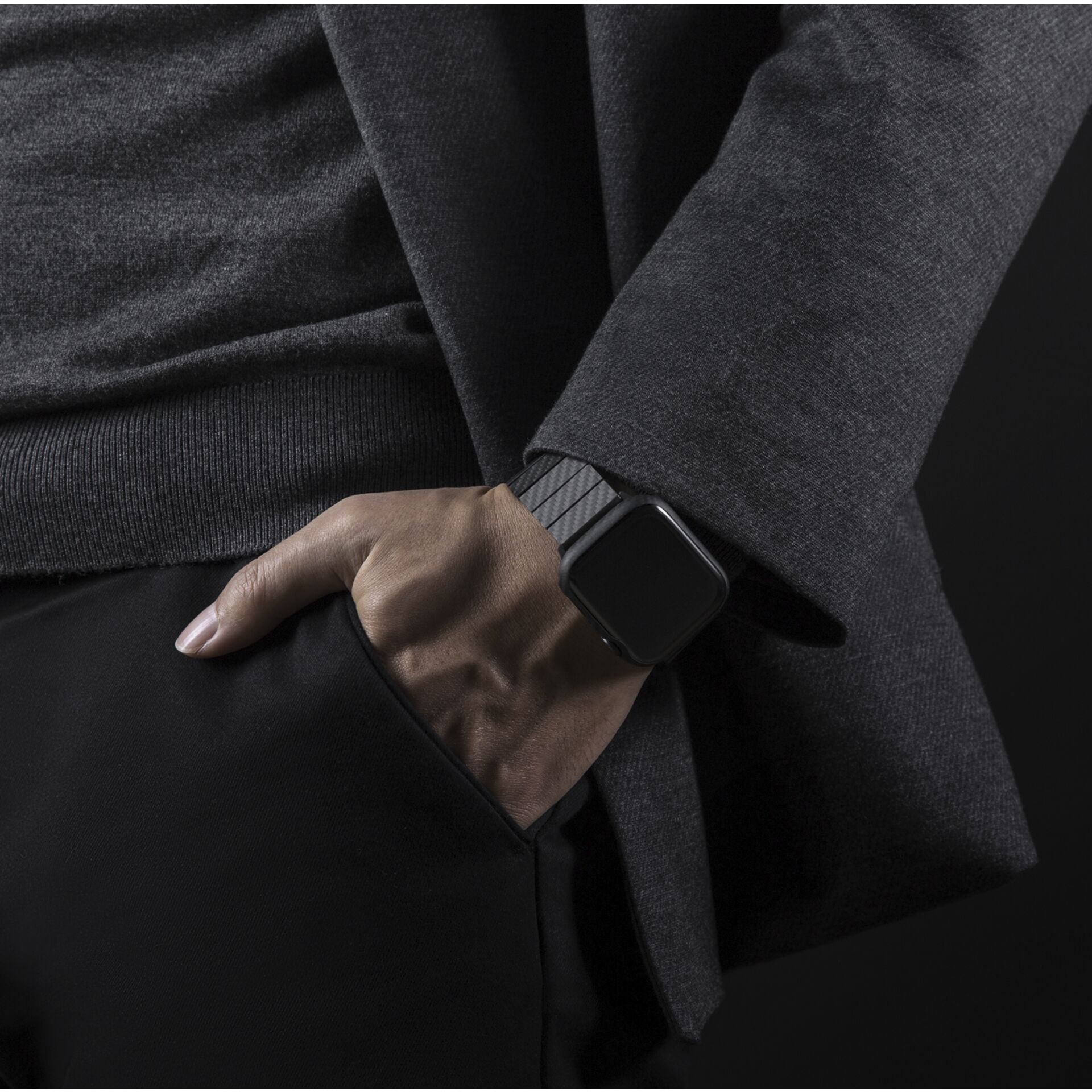 Pitaka Carbon Fiber Link Bracelet Modern Band 38-40mm