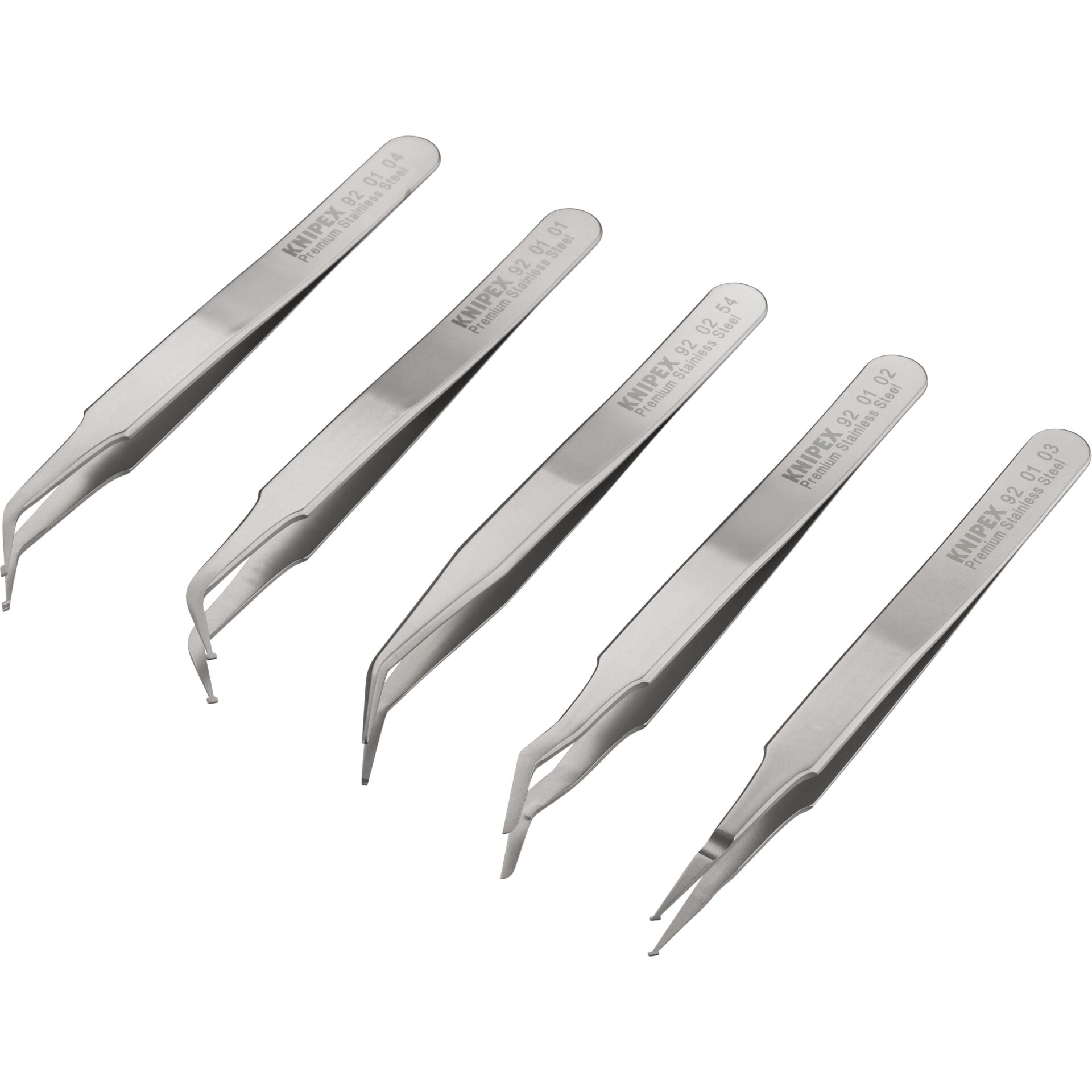 KNIPEX SMD pinzette di precis. set, 5 pz.