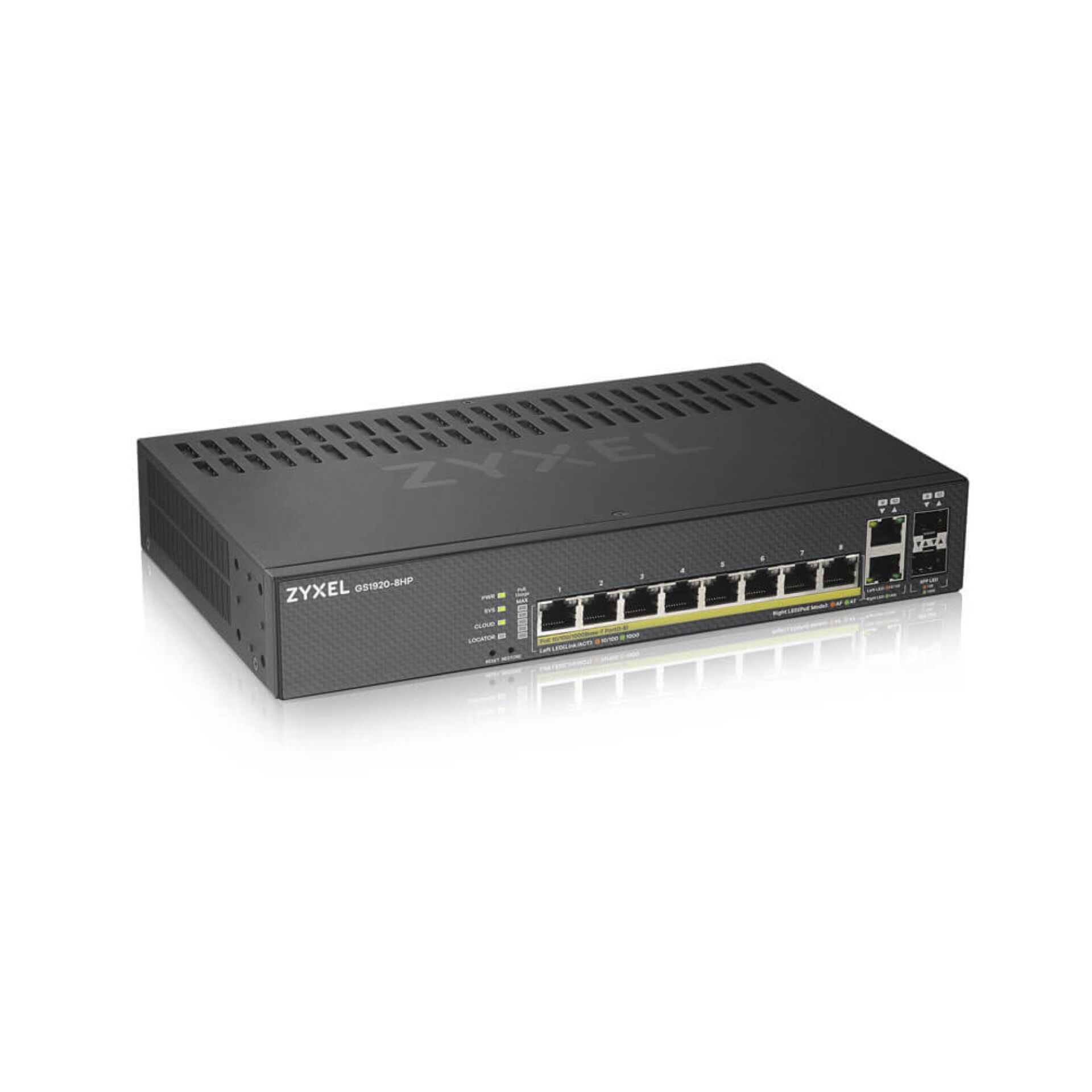 Zyxel GS1920-8HPv2 10 Port Smart Managed Gb Switch