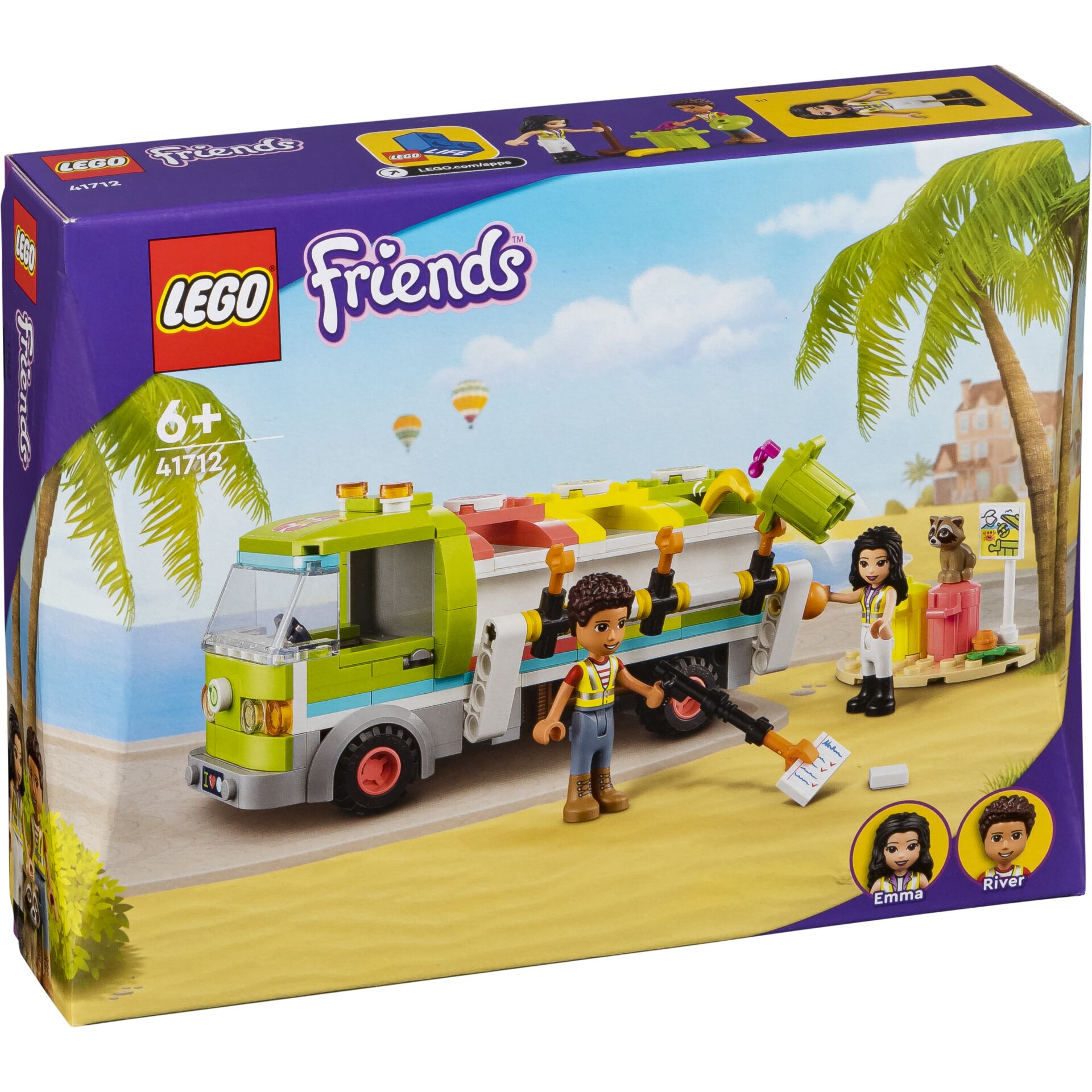 LEGO Friends 41712 Camion riciclaggio rifiuti