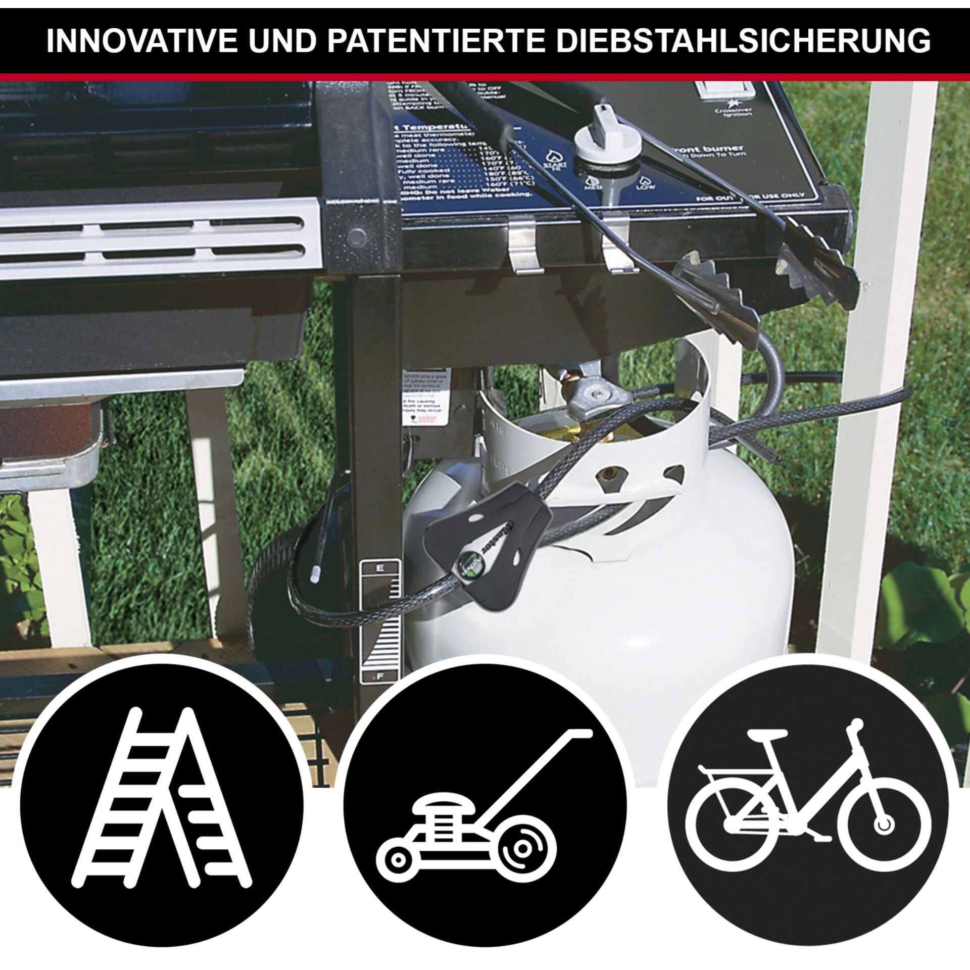 Master Lock Python adjustable Locking Cable 8mm 8418EURD