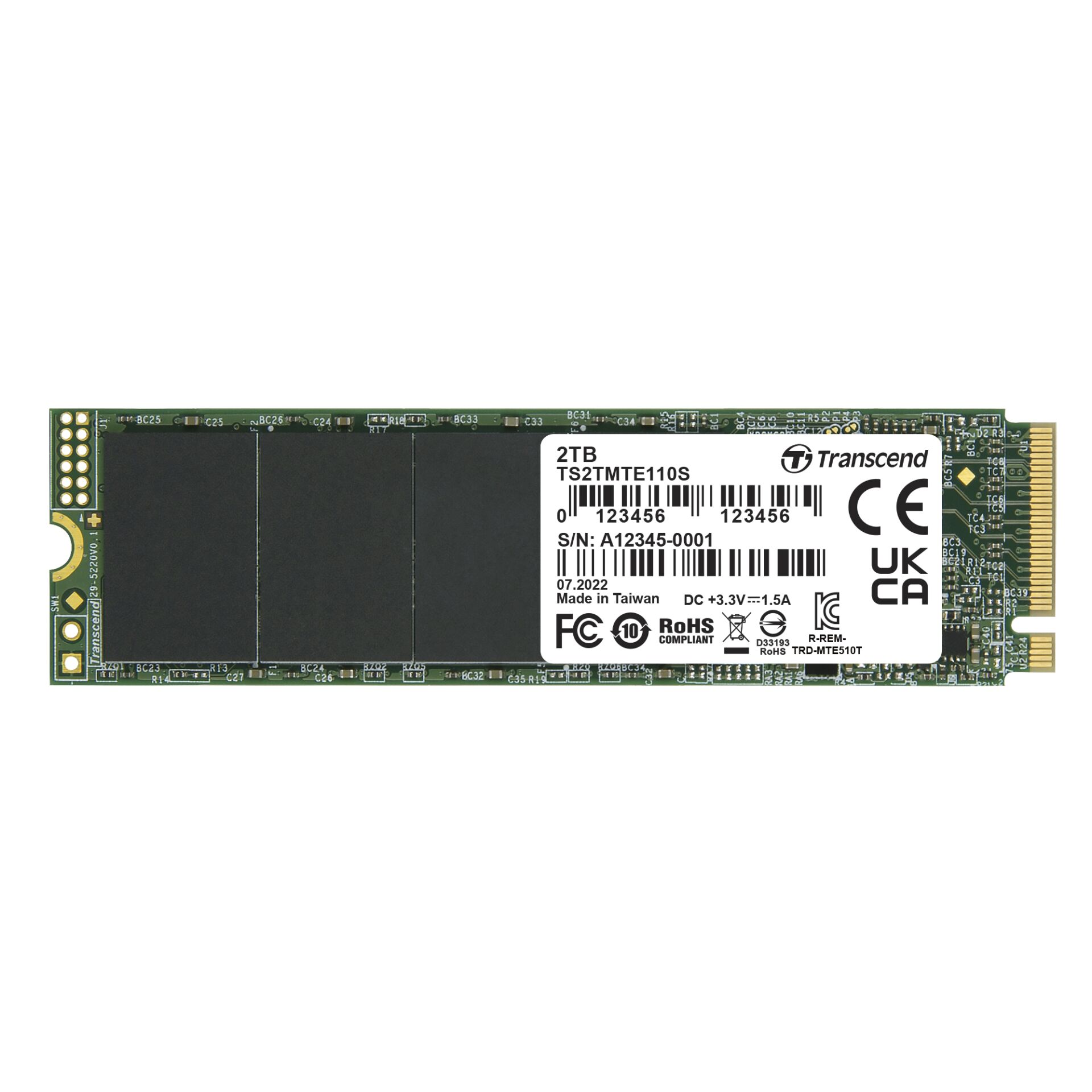Transcend SSD MTE110S        2TB NVMe PCIe Gen3 x4