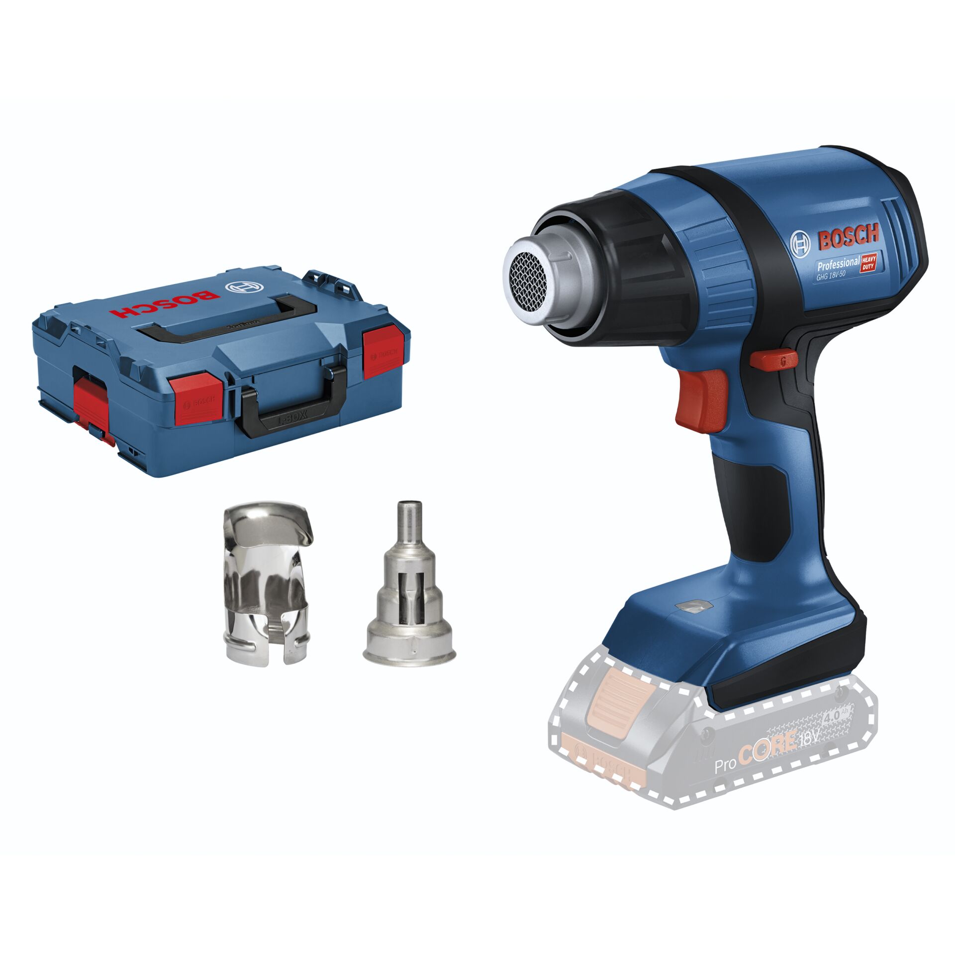 Bosch GHG 18V-50 Soffiatore d'aria calda a batt.