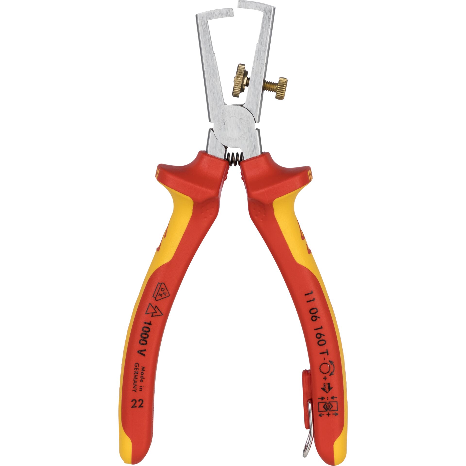 KNIPEX pinza spelacavi con molla di apertura universale