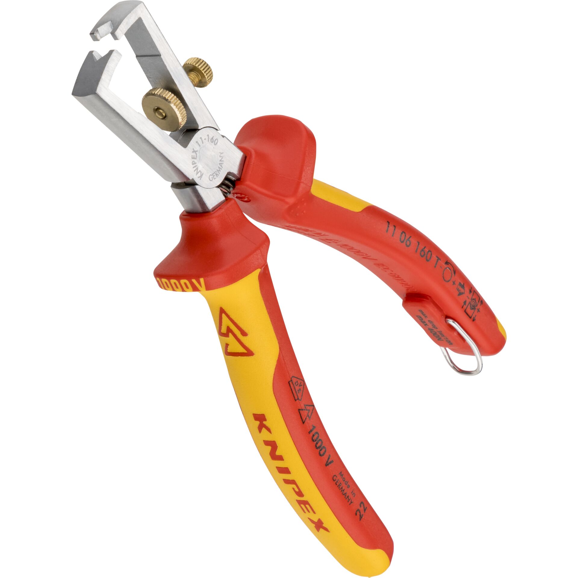 KNIPEX pinza spelacavi con molla di apertura universale