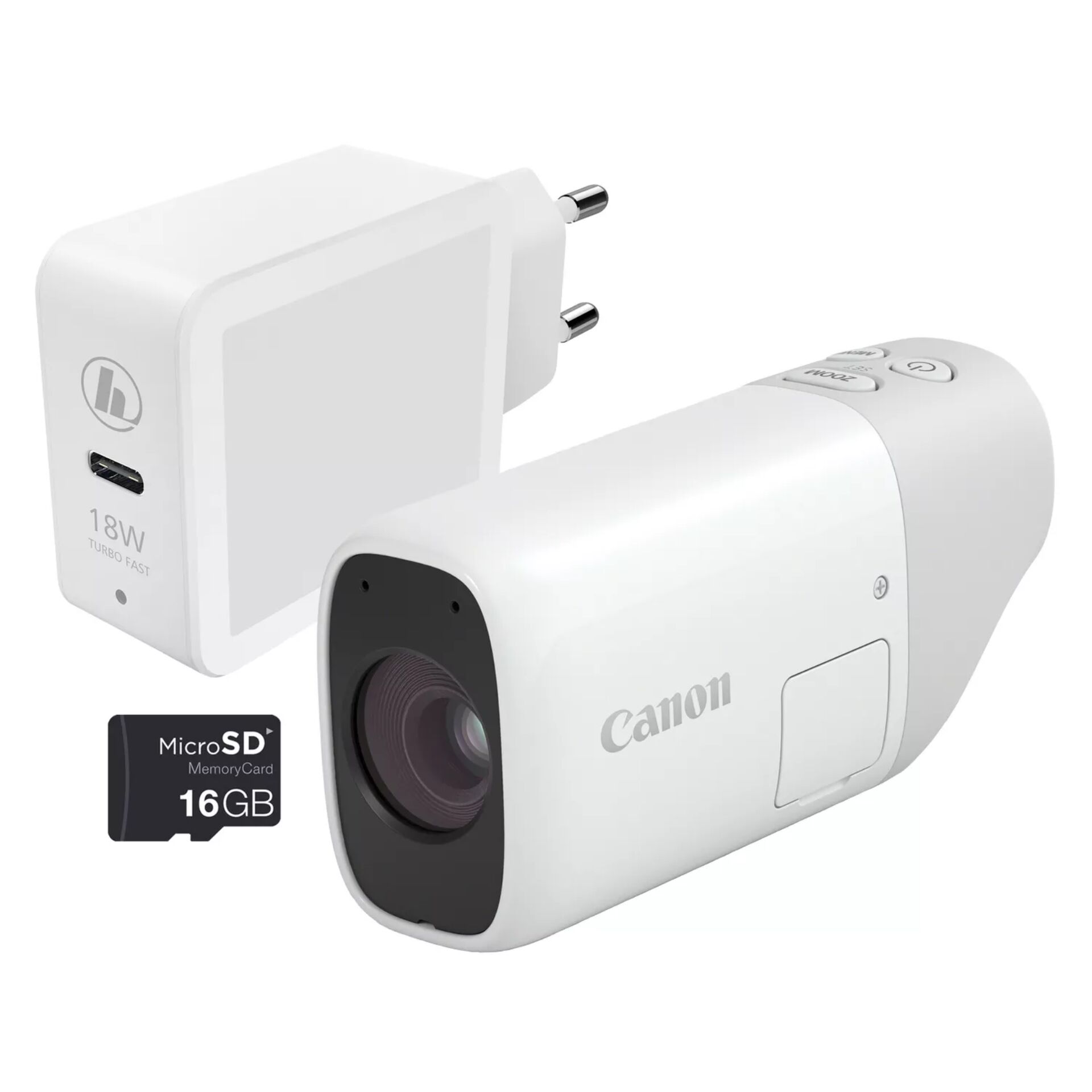 Canon PowerShot Zoom Essential Kit white