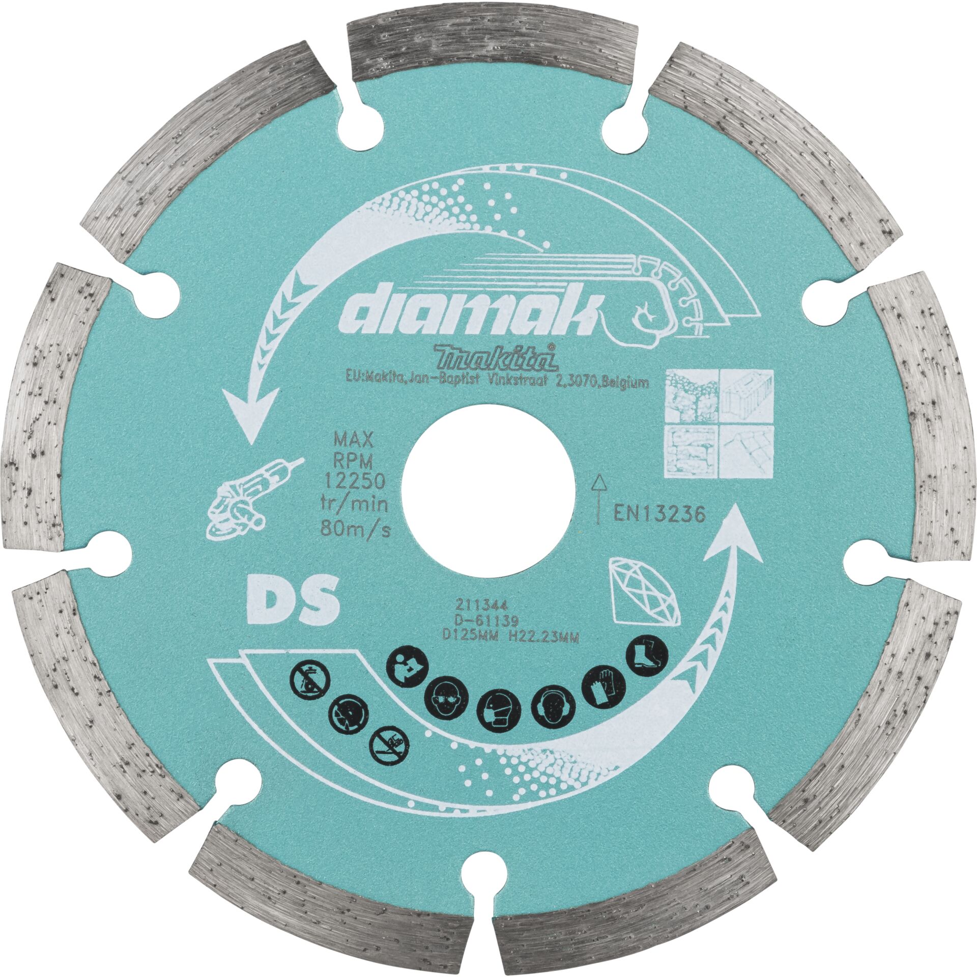 Makita D-61139 disco diam. 125x22,23 DIAMAK