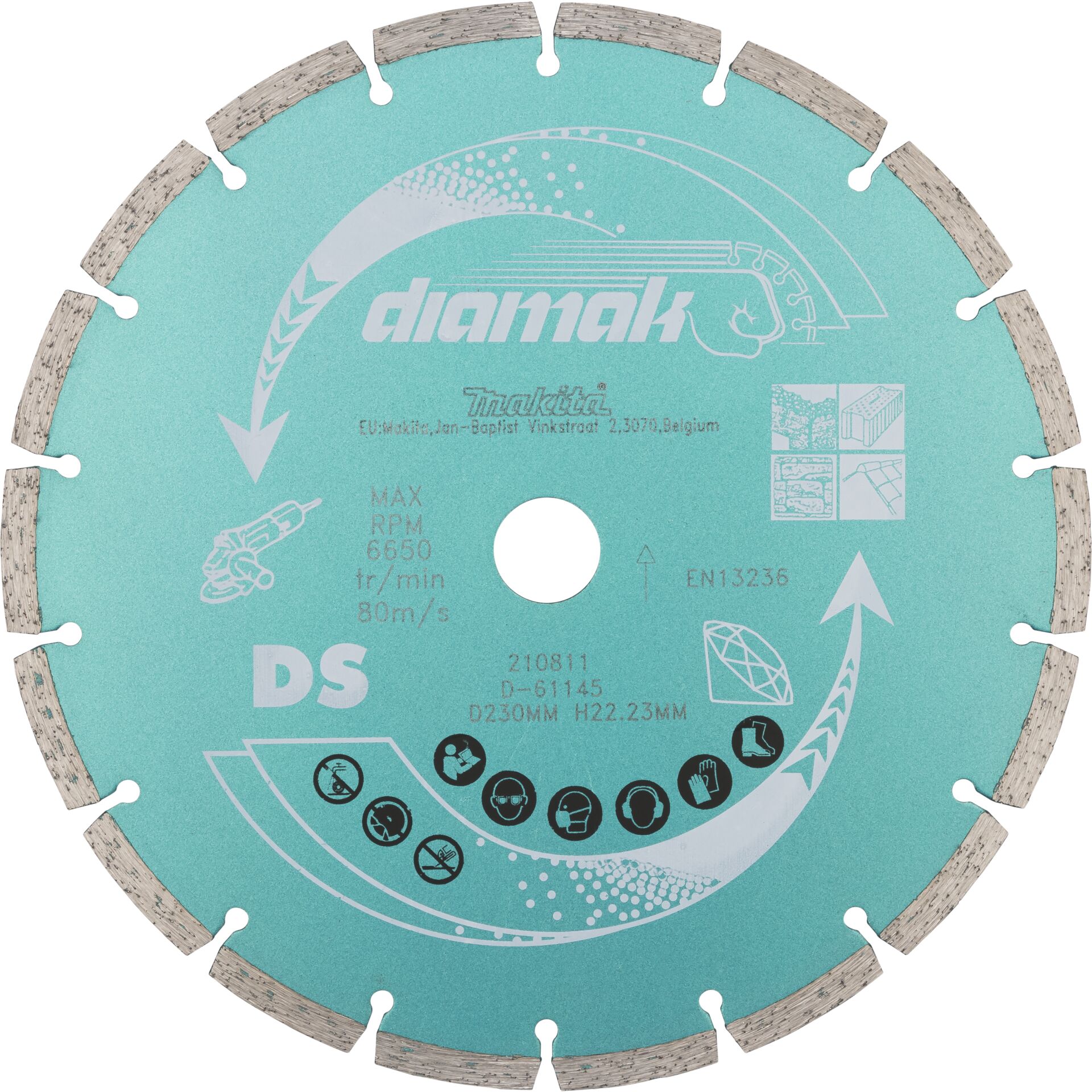 Makita D-61145 disco diam. 230x22,23 DIAMAK