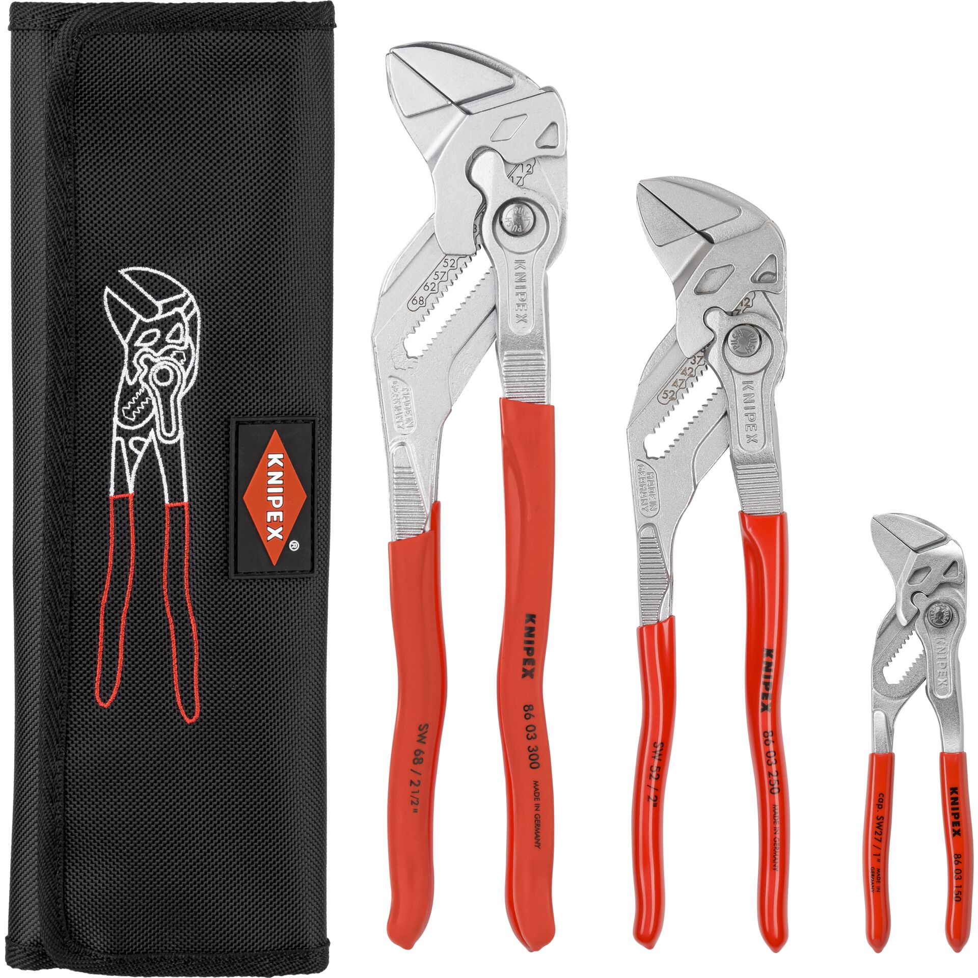 KNIPEX pinza chiave set, 3 pezzi