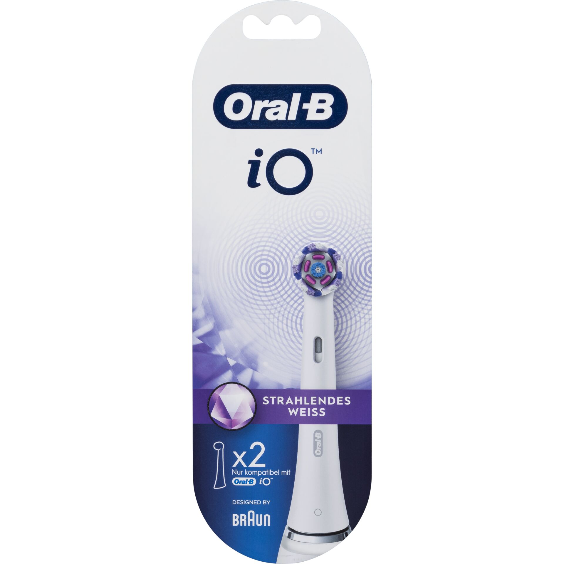 Oral-B iO testine di ricambio Radiant White 2pz.