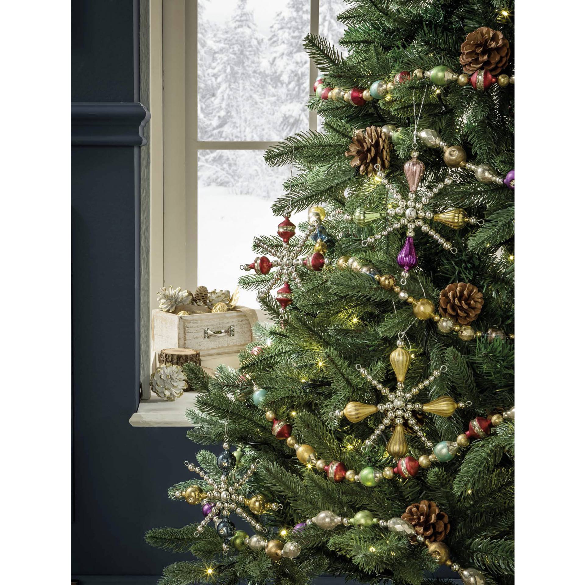 L´Oca Nera albero di natale verde H 210 cm incl. 370 Leds