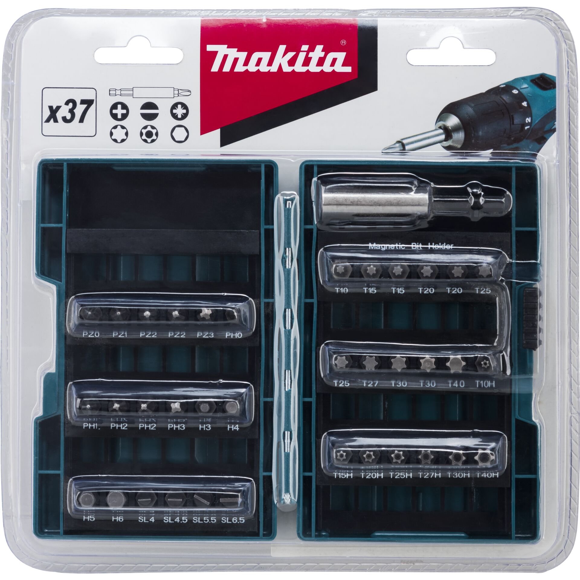 Makita B-28606 Bit-Set 37 pz.