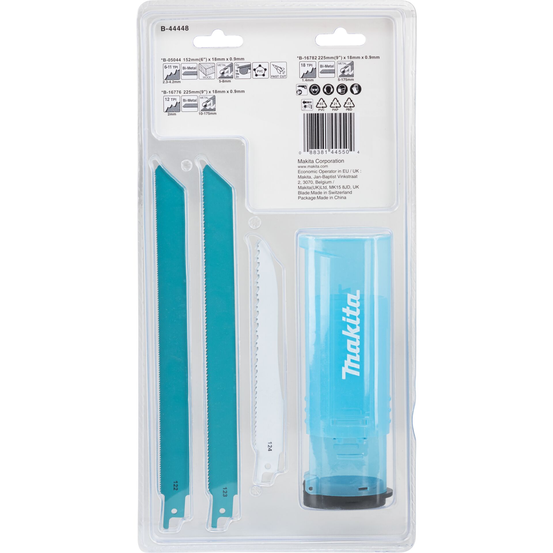 Makita B-44448 Recipro Blade Assortment B 2