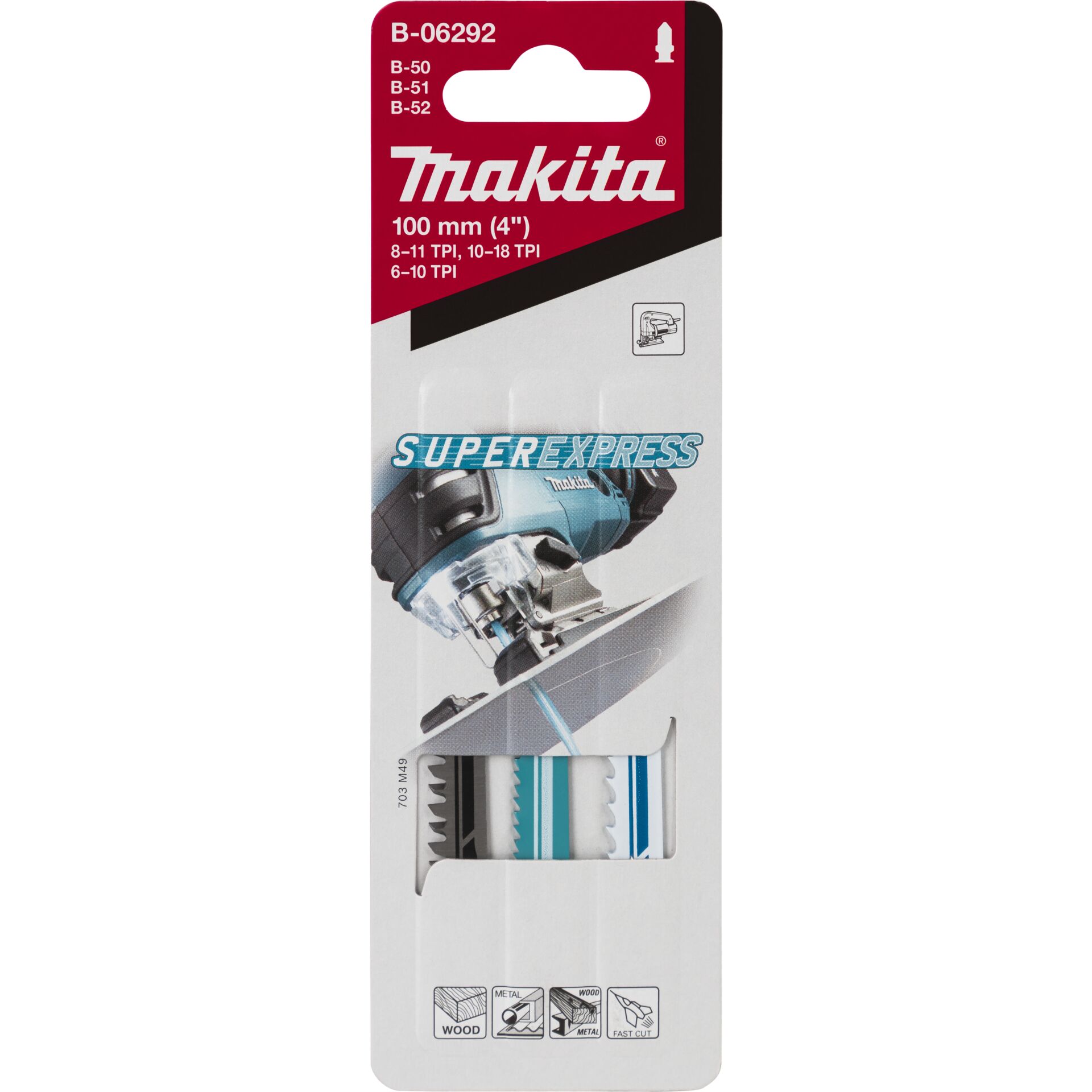 Makita B-06292 lame per seghetto altern. set