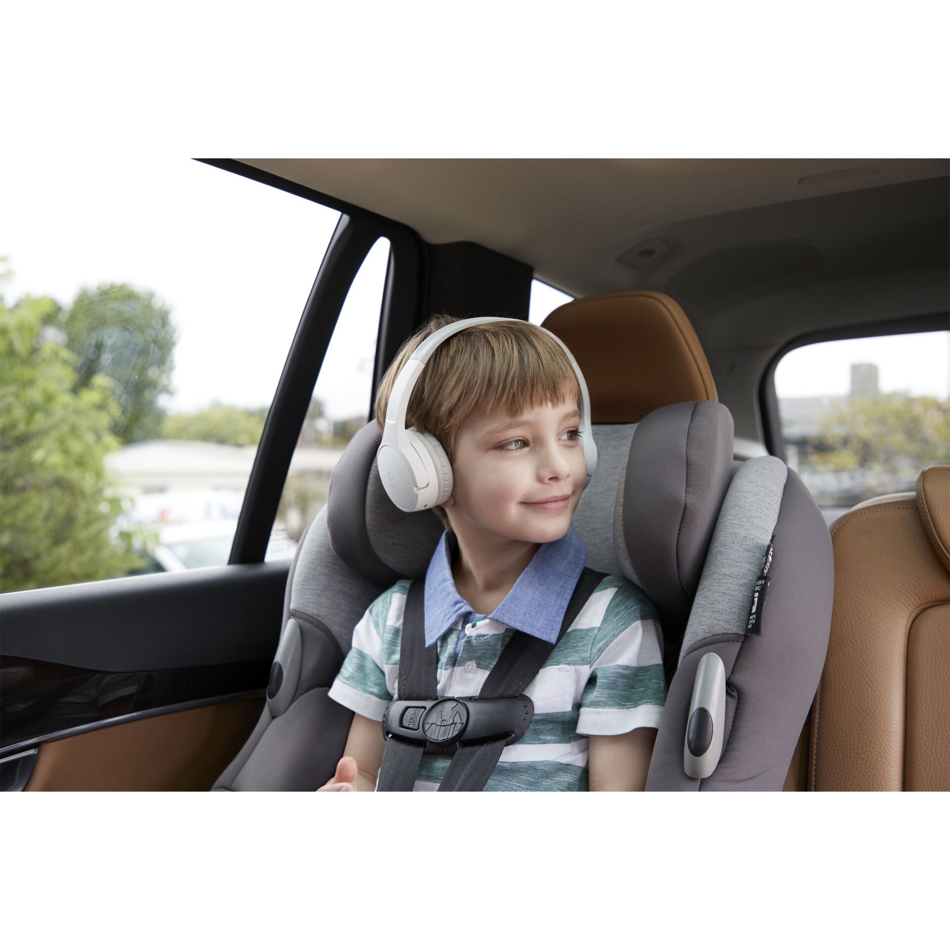 Belkin Soundform Mini-On-Ear Kinder Kopfhörer weiß AUD002btW