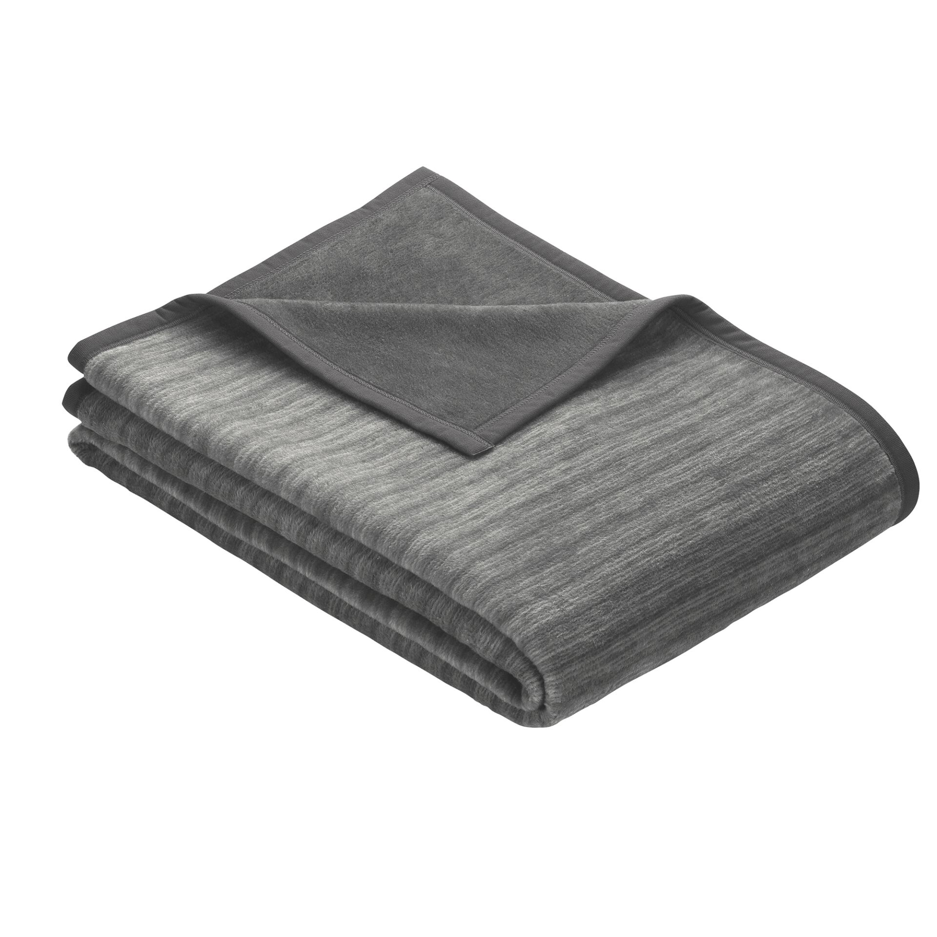 Ibena Jacquard Blanket Fano anthracite 800, 150x200
