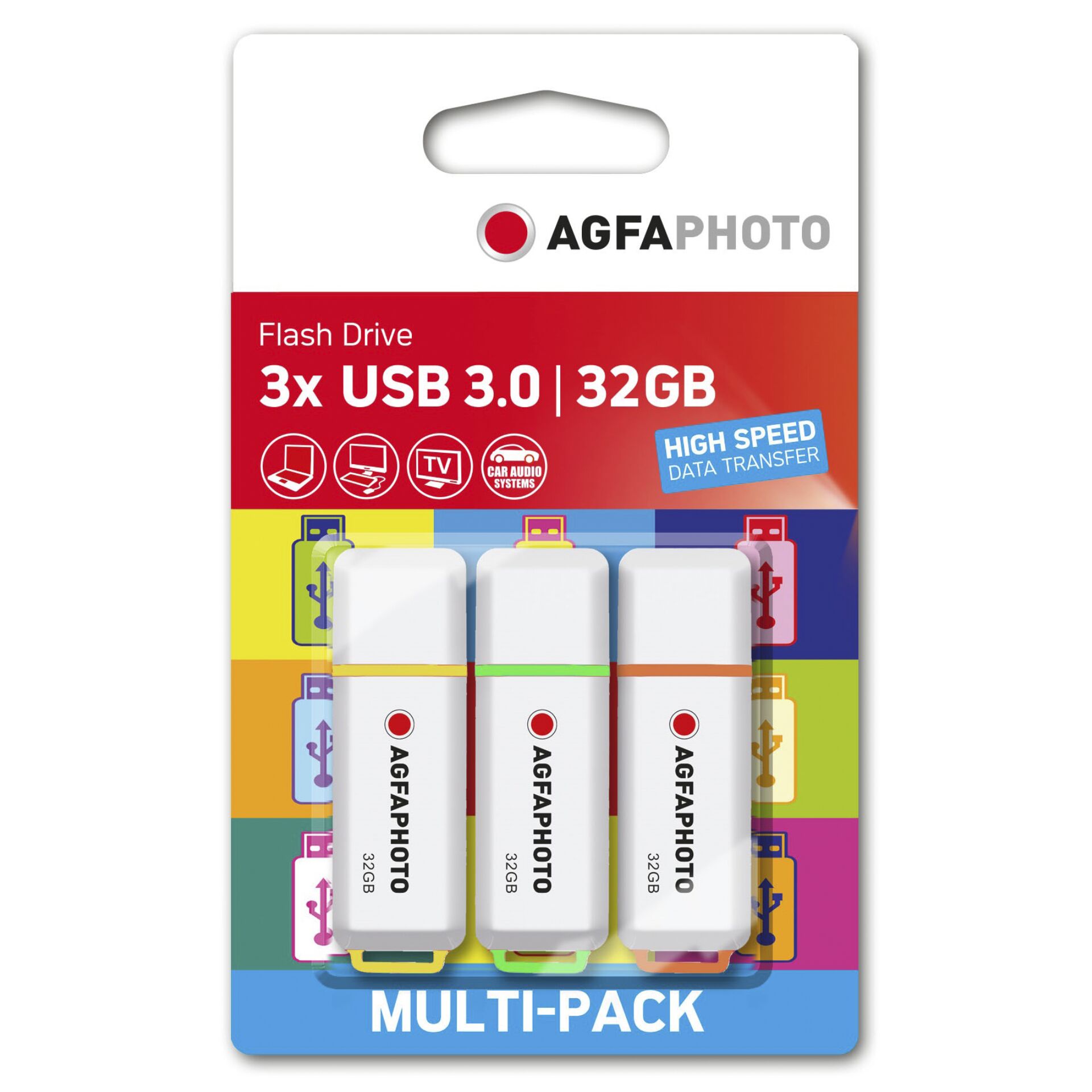 AgfaPhoto USB 3.2 Gen 1     32GB Color Mix MP3