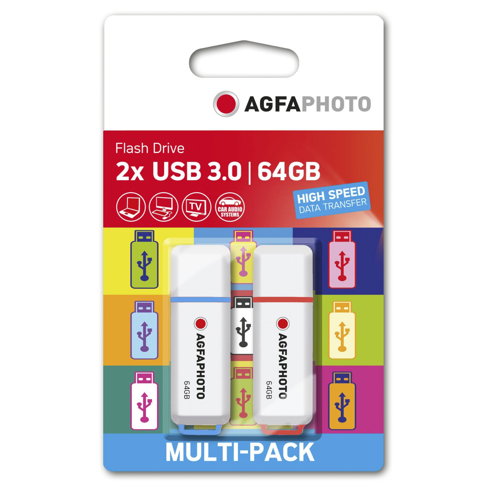 AgfaPhoto USB 3.2 Gen 1     64GB Color Mix MP2