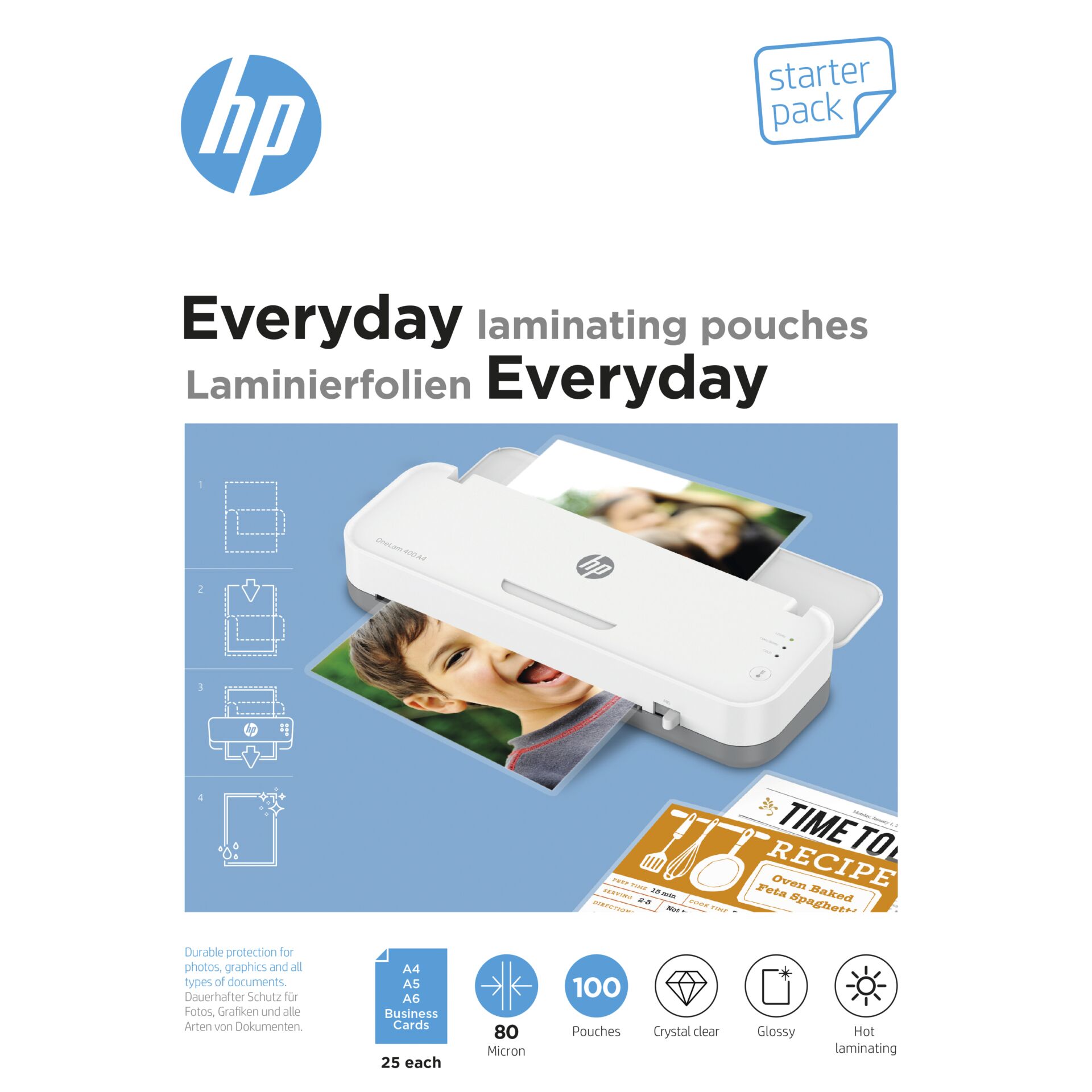 HP Everyday Laminierfolien Start 80 Micron