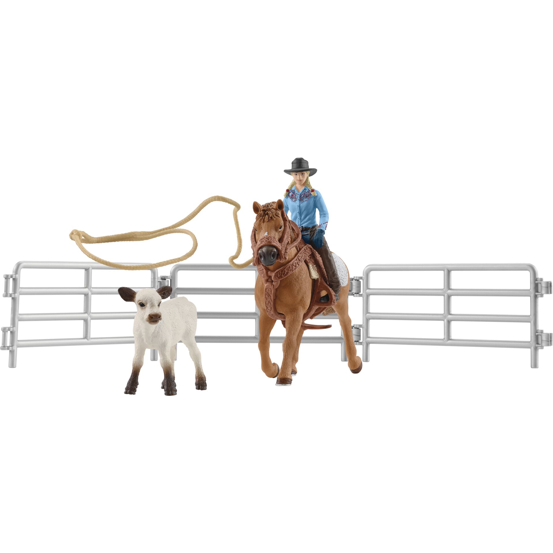 Schleich Farm World     42577 Team Roping mit Cowgirl